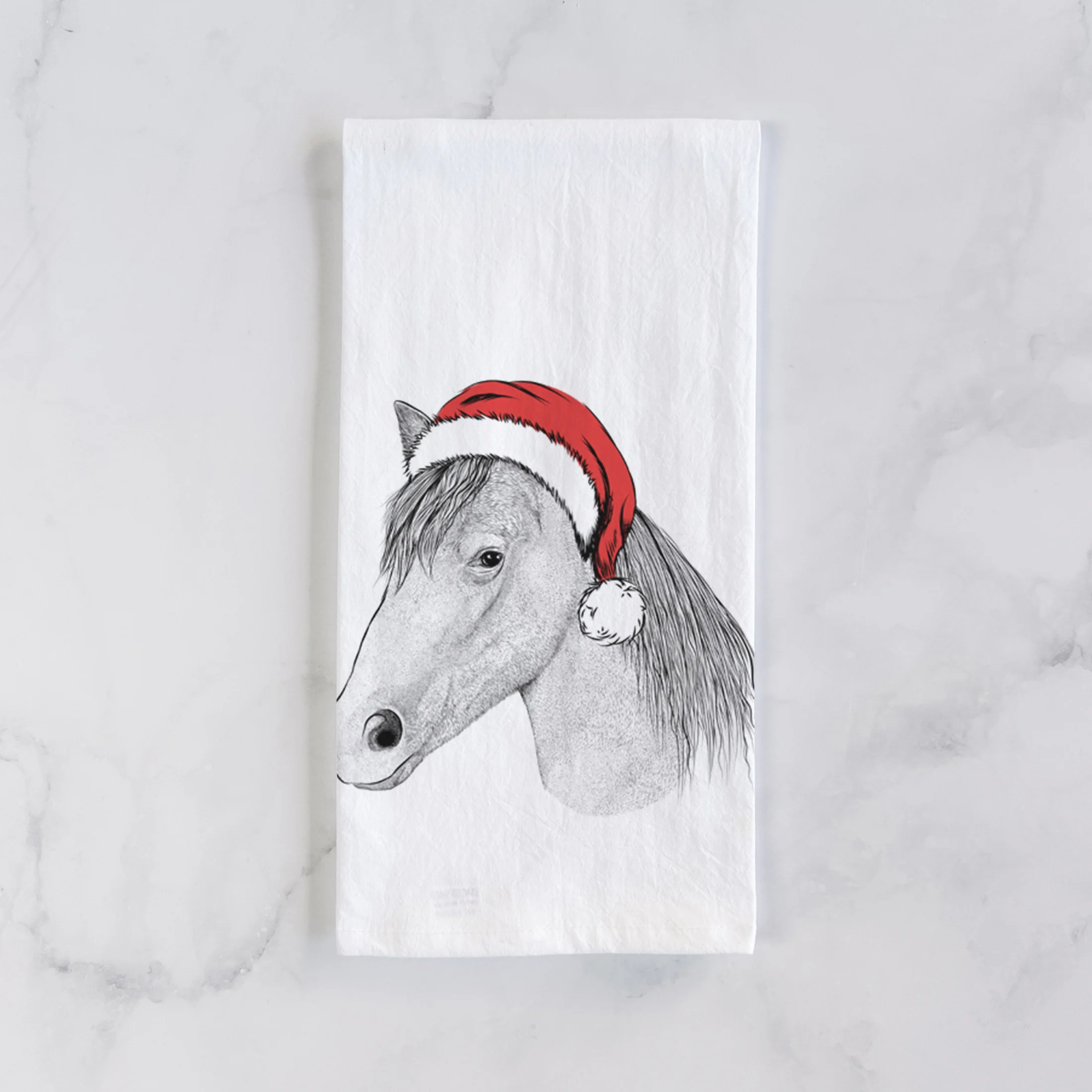 Midnight the Missouri Foxtrotter Horse Tea Towel - Image 2