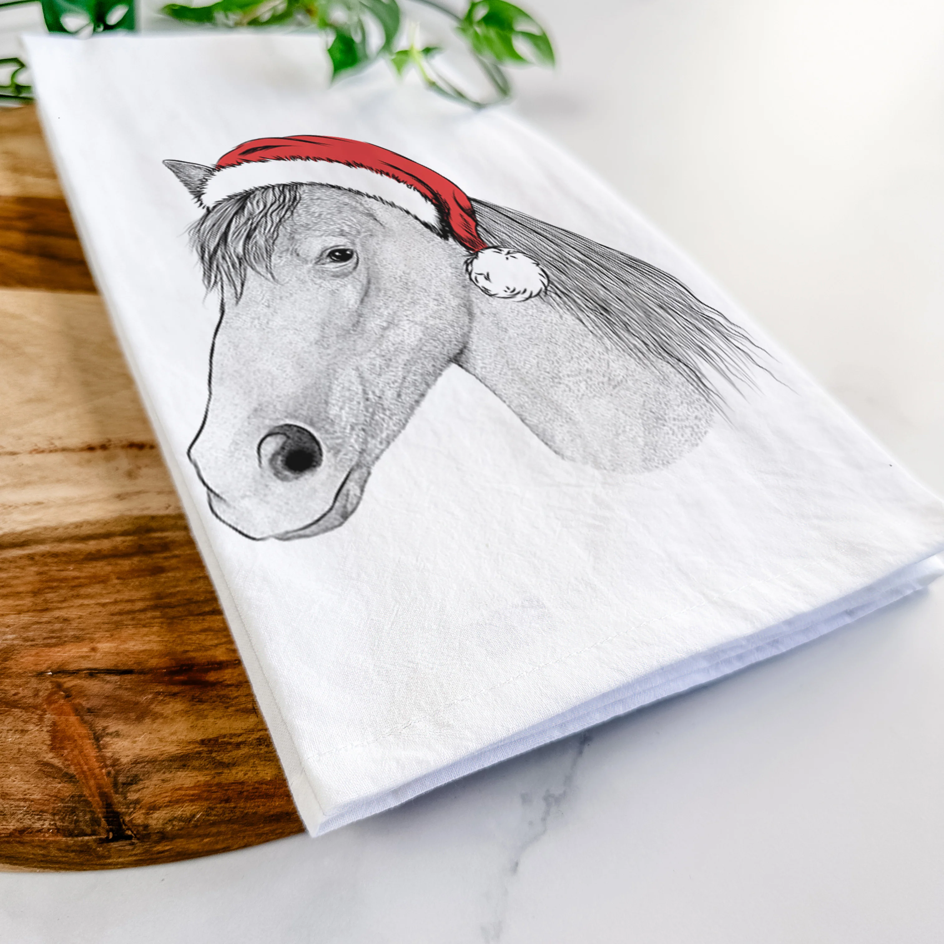 Midnight the Missouri Foxtrotter Horse Tea Towel - Image 9