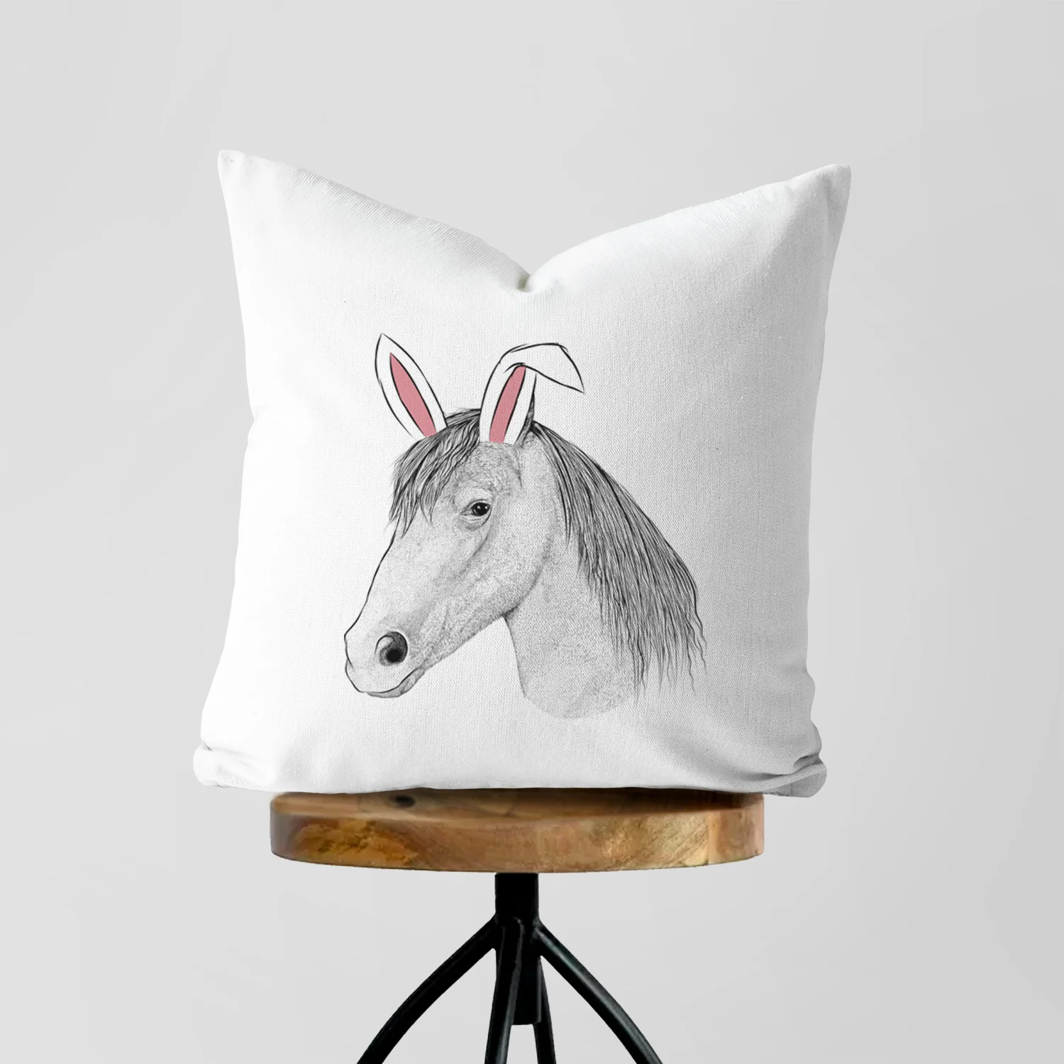 Midnight the Missouri Foxtrotter Horse - Throw Pillow Cover - Image 5