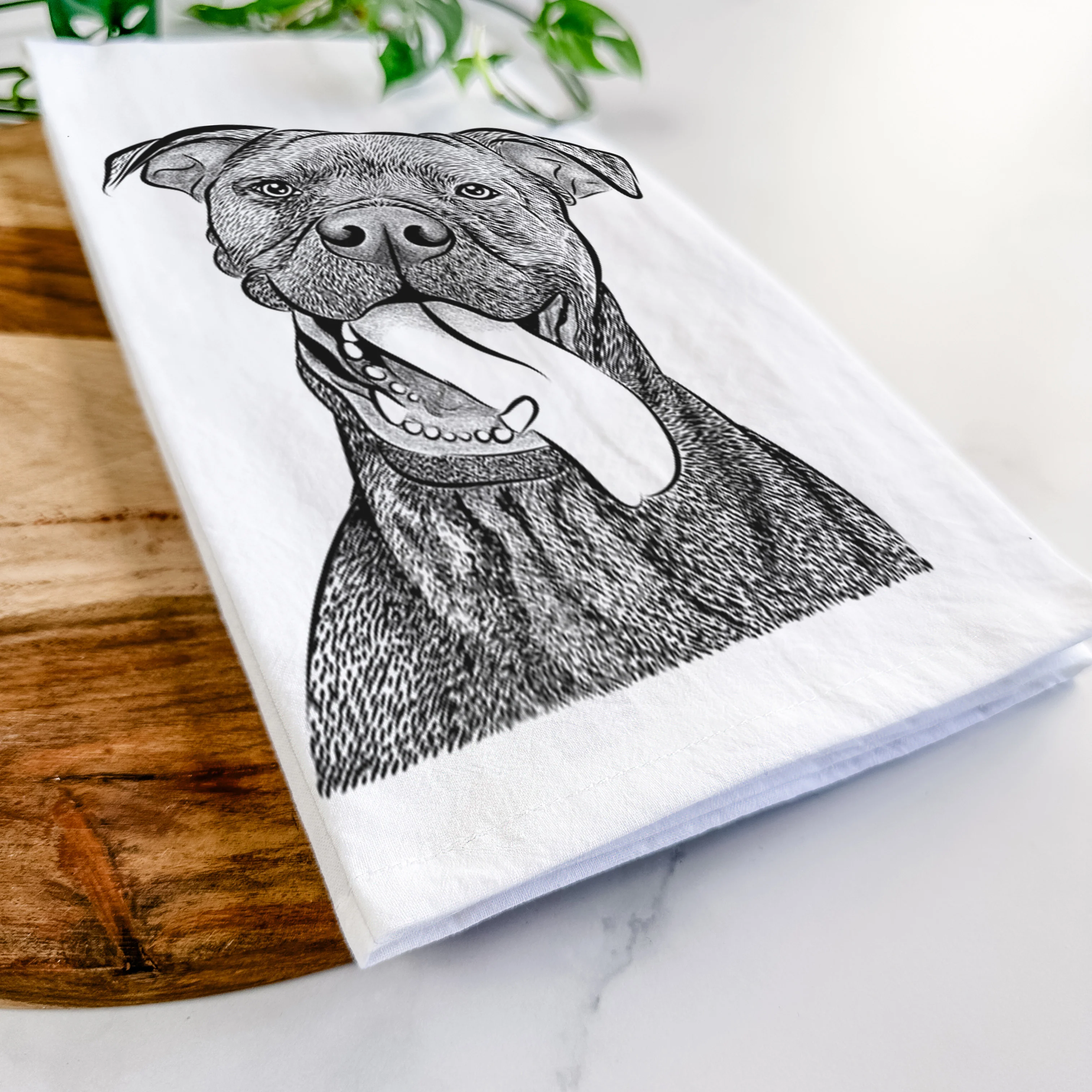Mikey the Boxador Tea Towel - Image 5