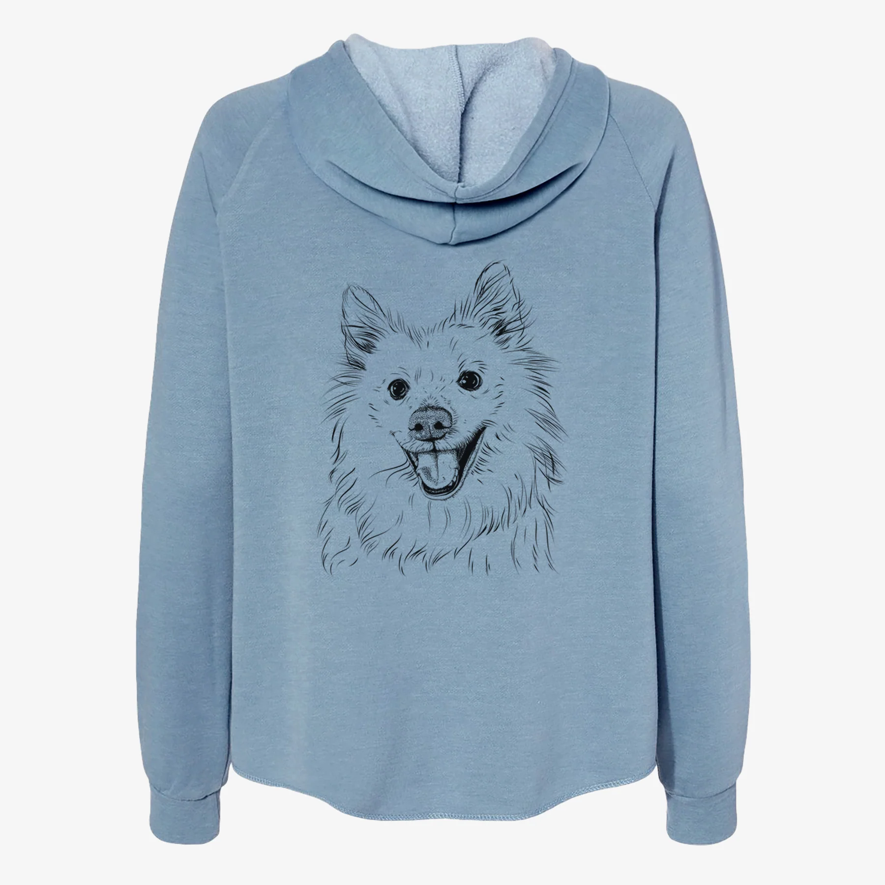 Miki the American Eskimo - Women's Cali Wave Zip-Up Sweatshirt - Image 6