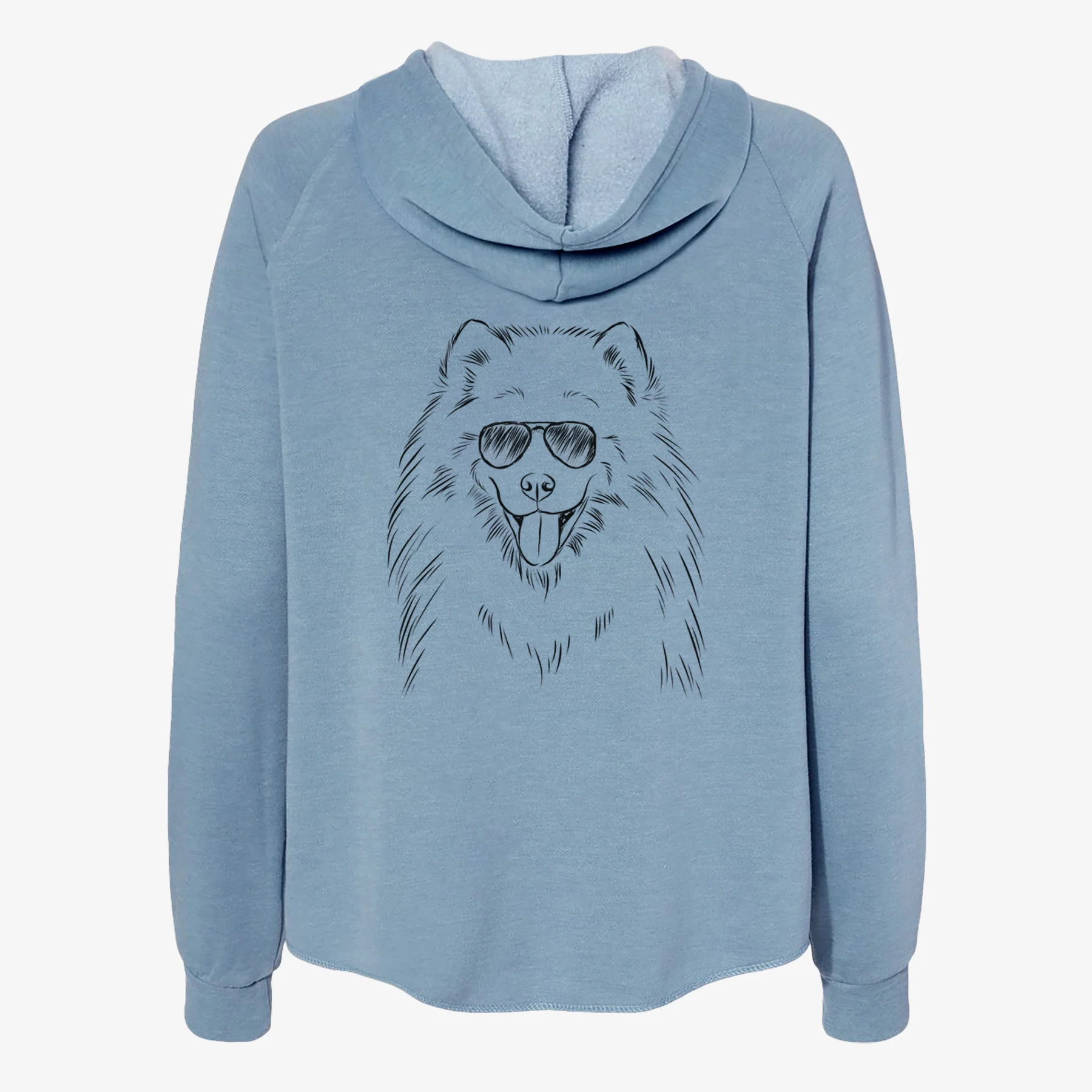 Mikko the Samoyed - Women's Cali Wave Zip-Up Sweatshirt - Image 9