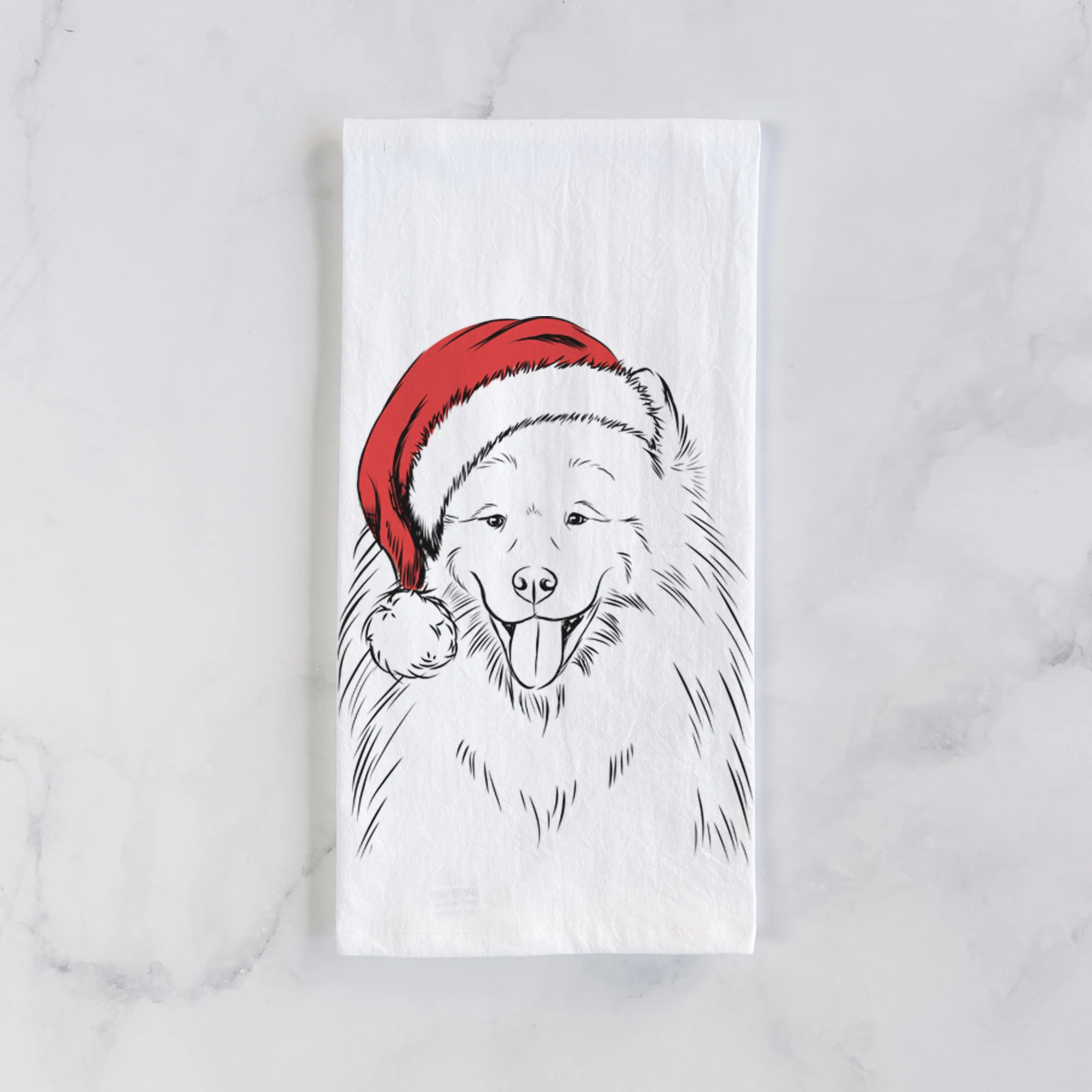 Mikko the Samoyed Tea Towel - Image 2