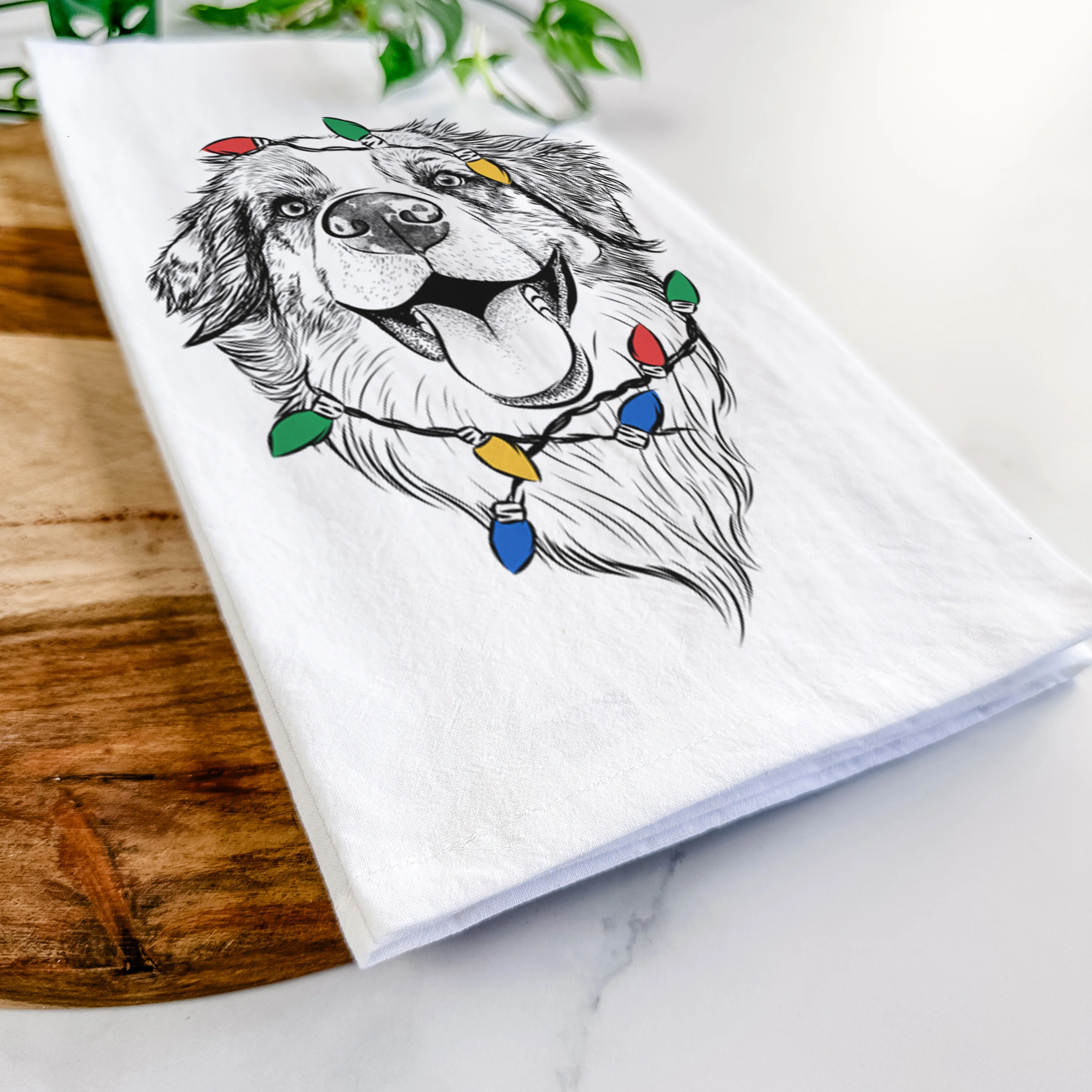 Mila the Australian Shepherd Tea Towel - Image 10