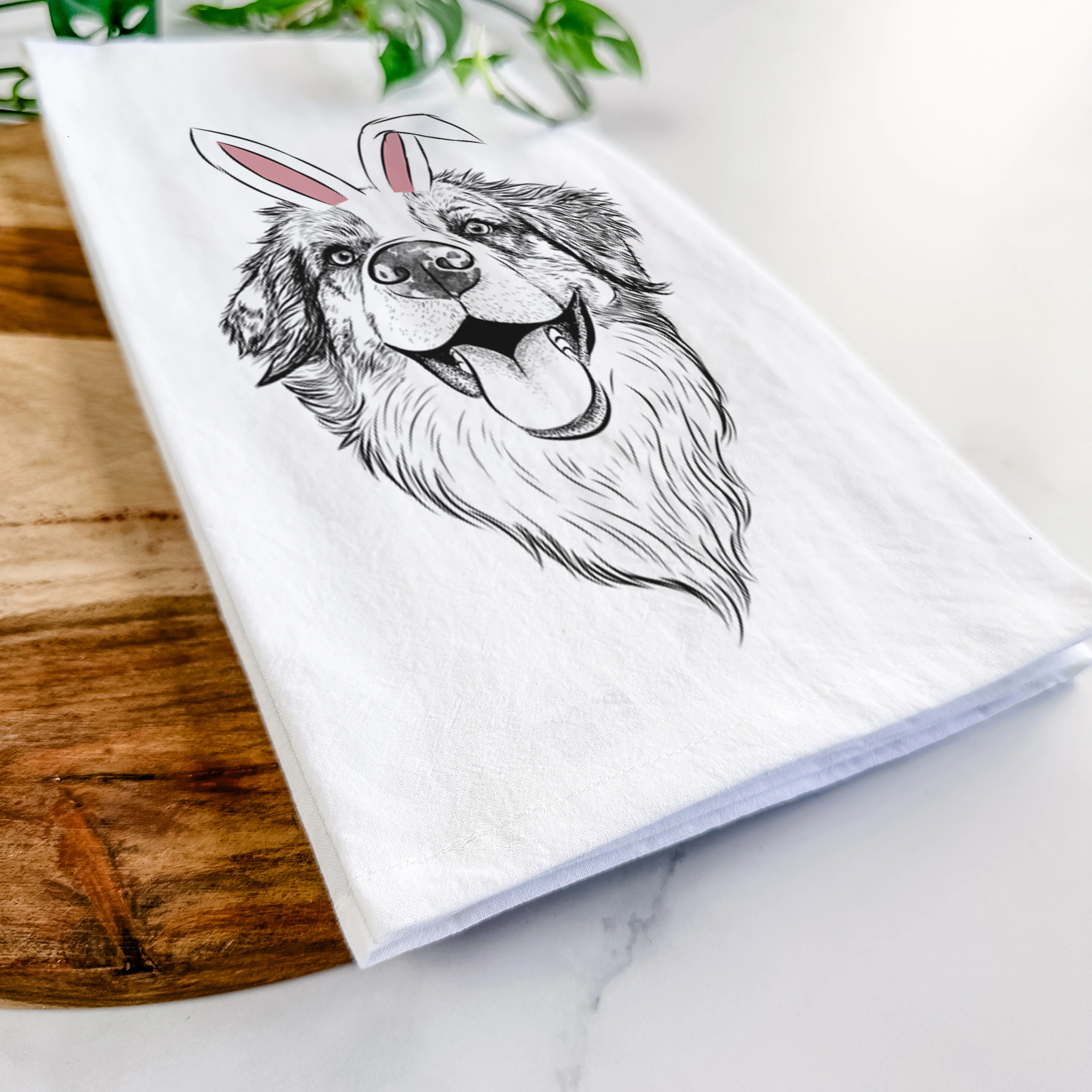 Mila the Australian Shepherd Tea Towel - Image 14