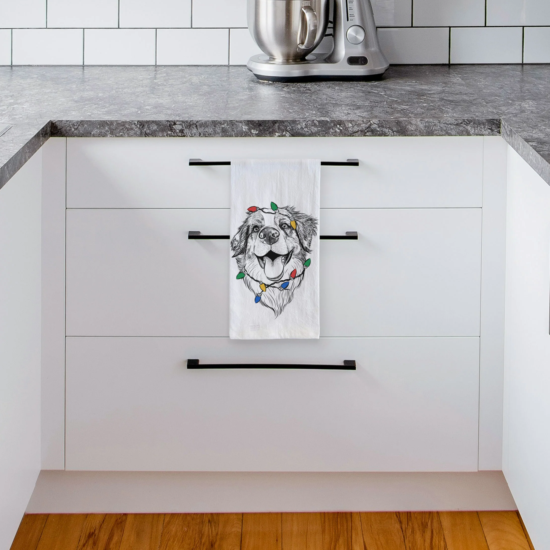 Mila the Australian Shepherd Tea Towel - Image 4