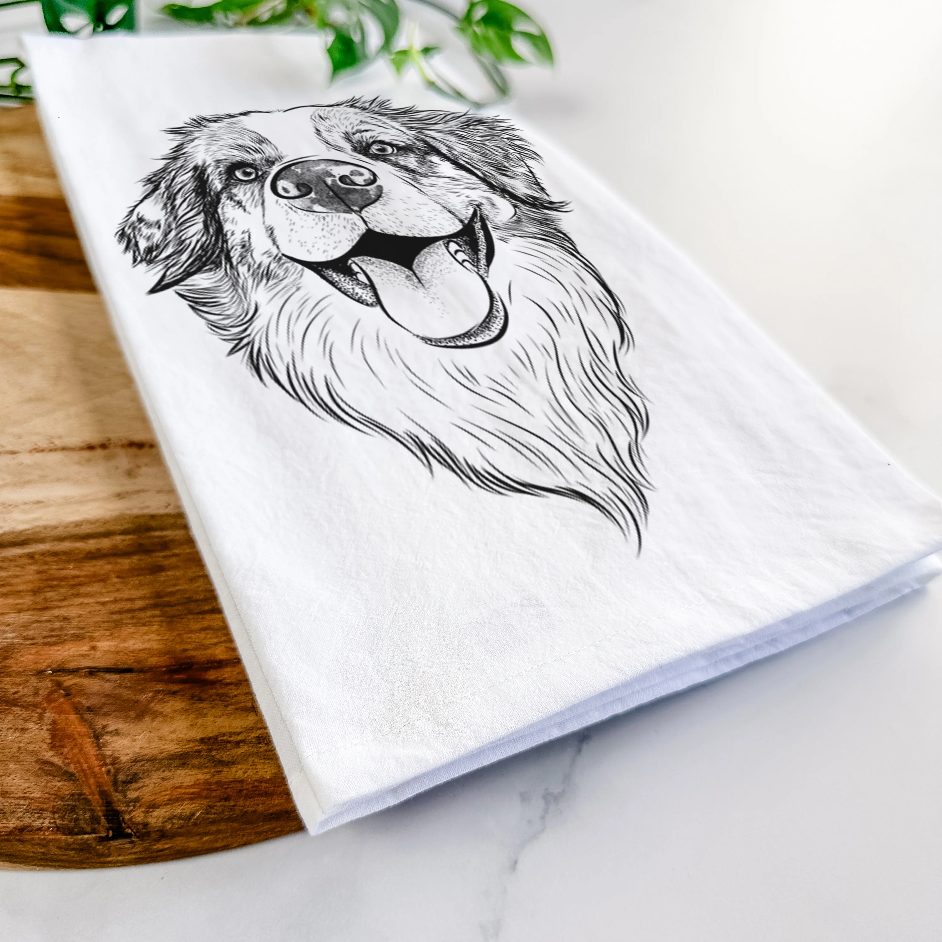 Mila the Australian Shepherd Tea Towel - Image 5