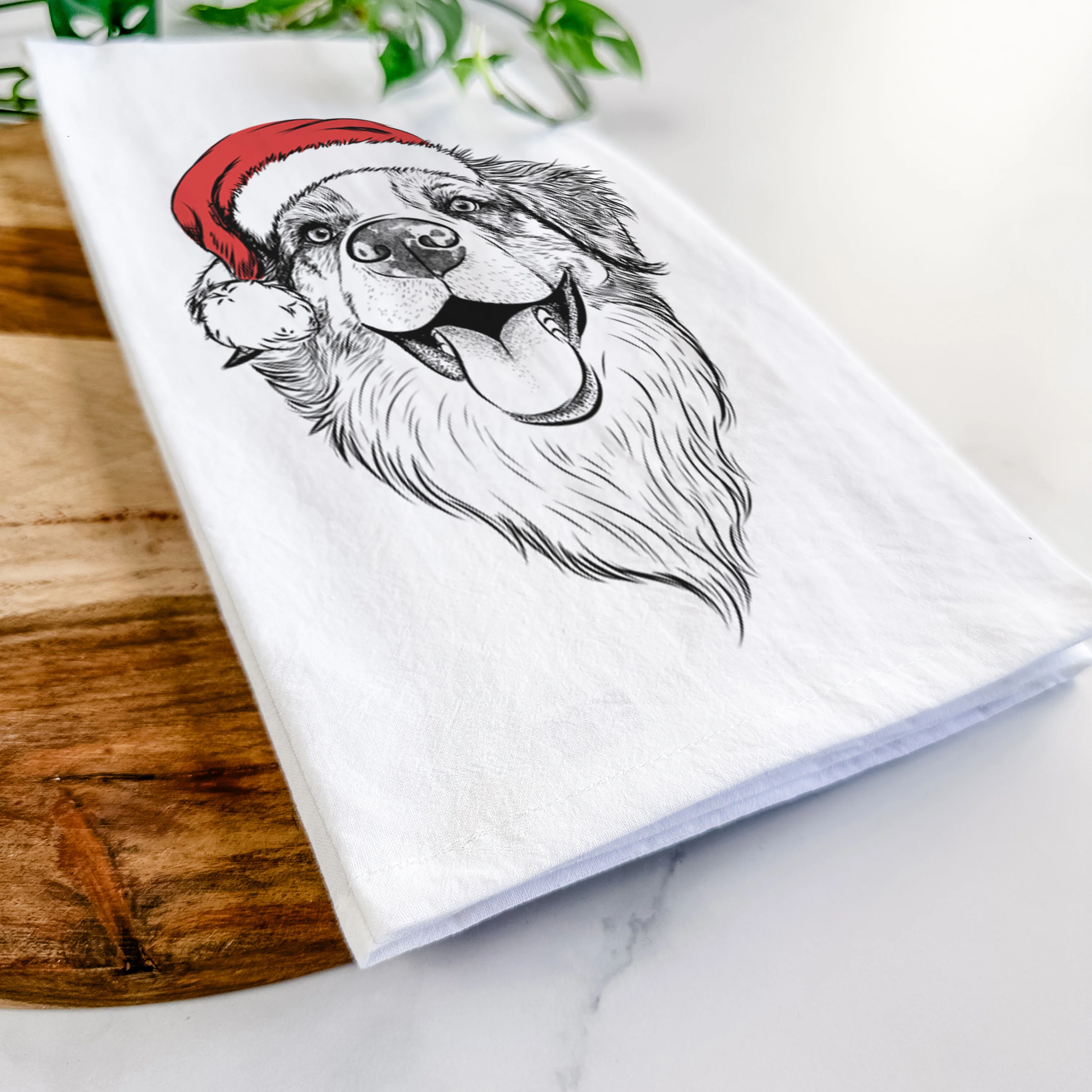 Mila the Australian Shepherd Tea Towel - Image 9
