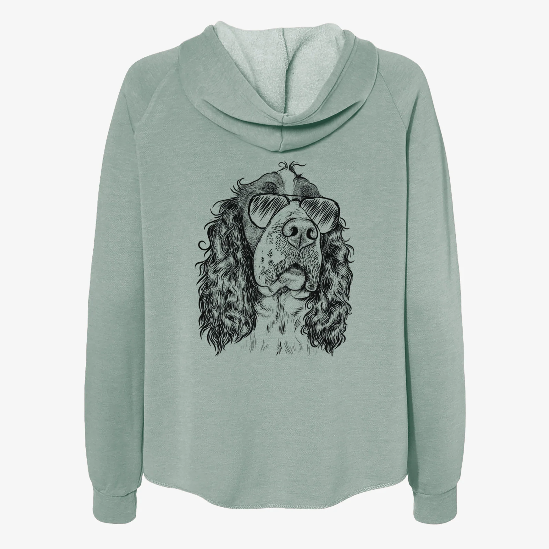Millie Mae the English Springer Spaniel - Women's Cali Wave Zip-Up Sweatshirt - Image 7