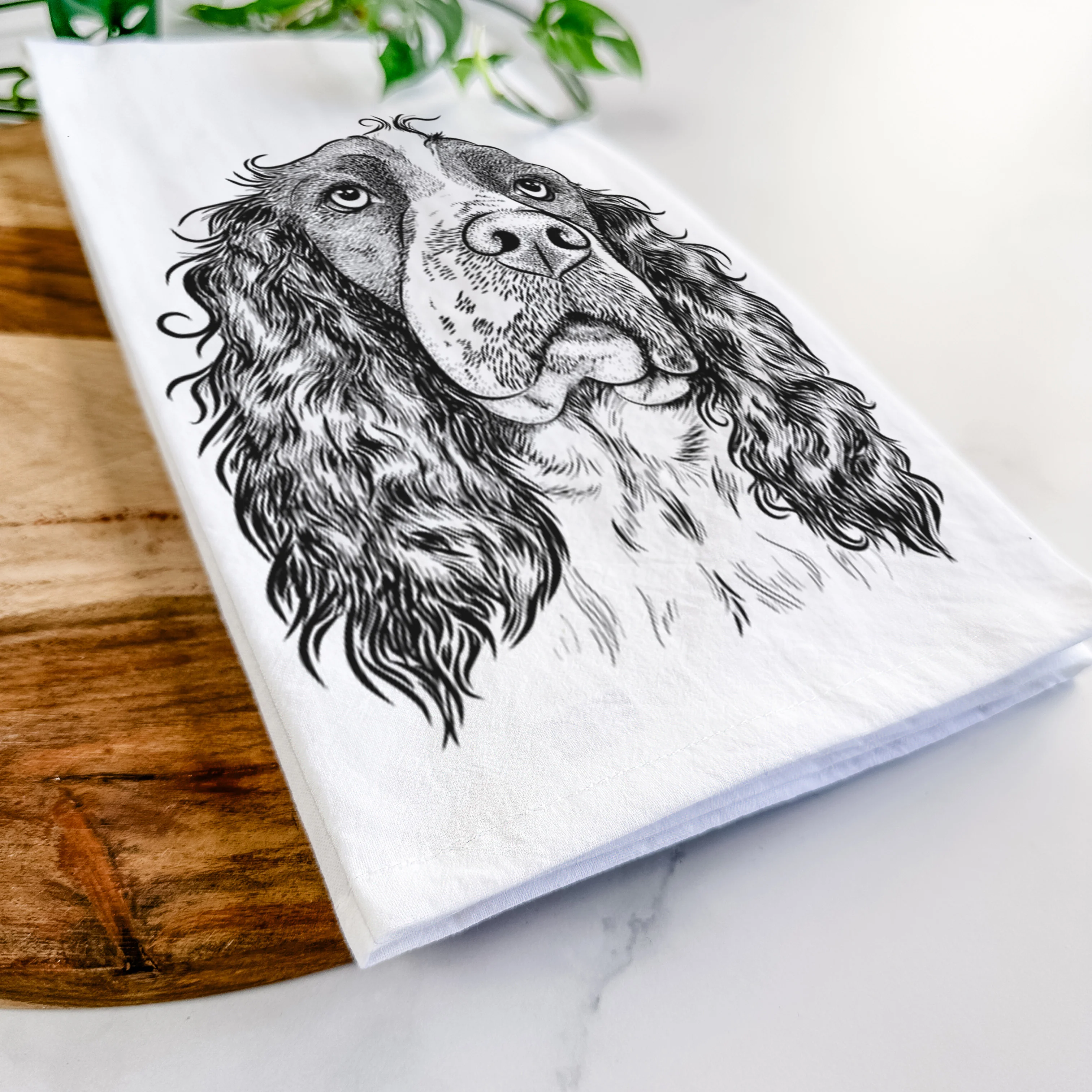Millie Mae the English Springer Spaniel Tea Towel - Image 5
