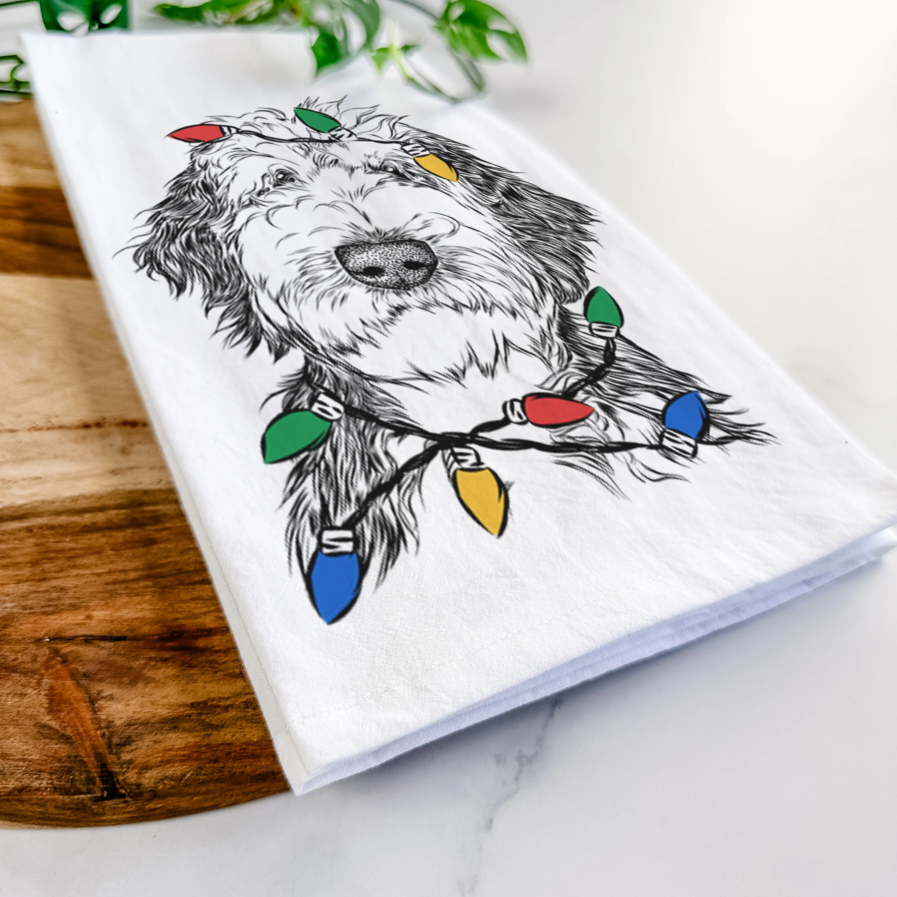 Milo Fluff the Sheepadoodle Tea Towel - Image 10