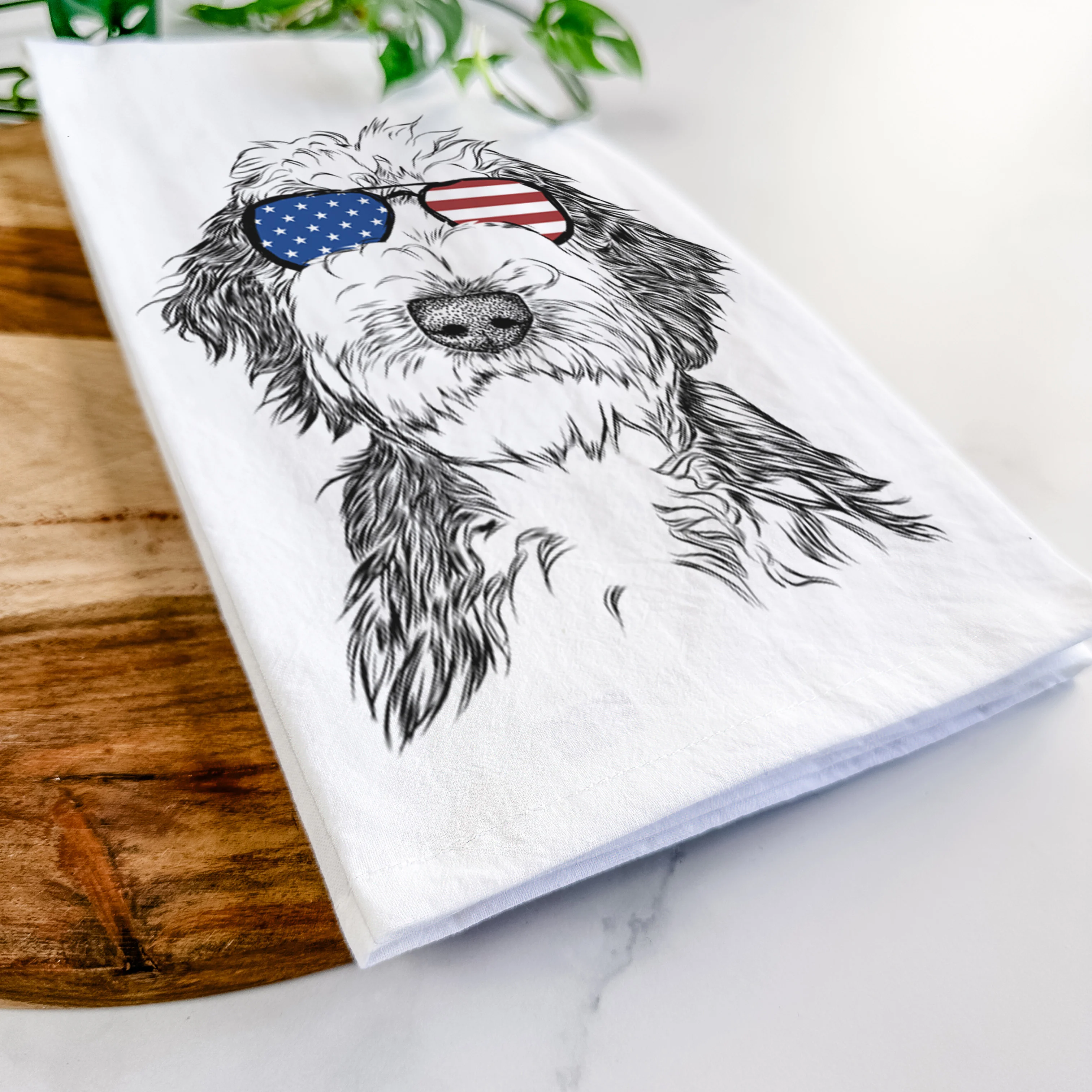 Milo Fluff the Sheepadoodle Tea Towel - Image 12