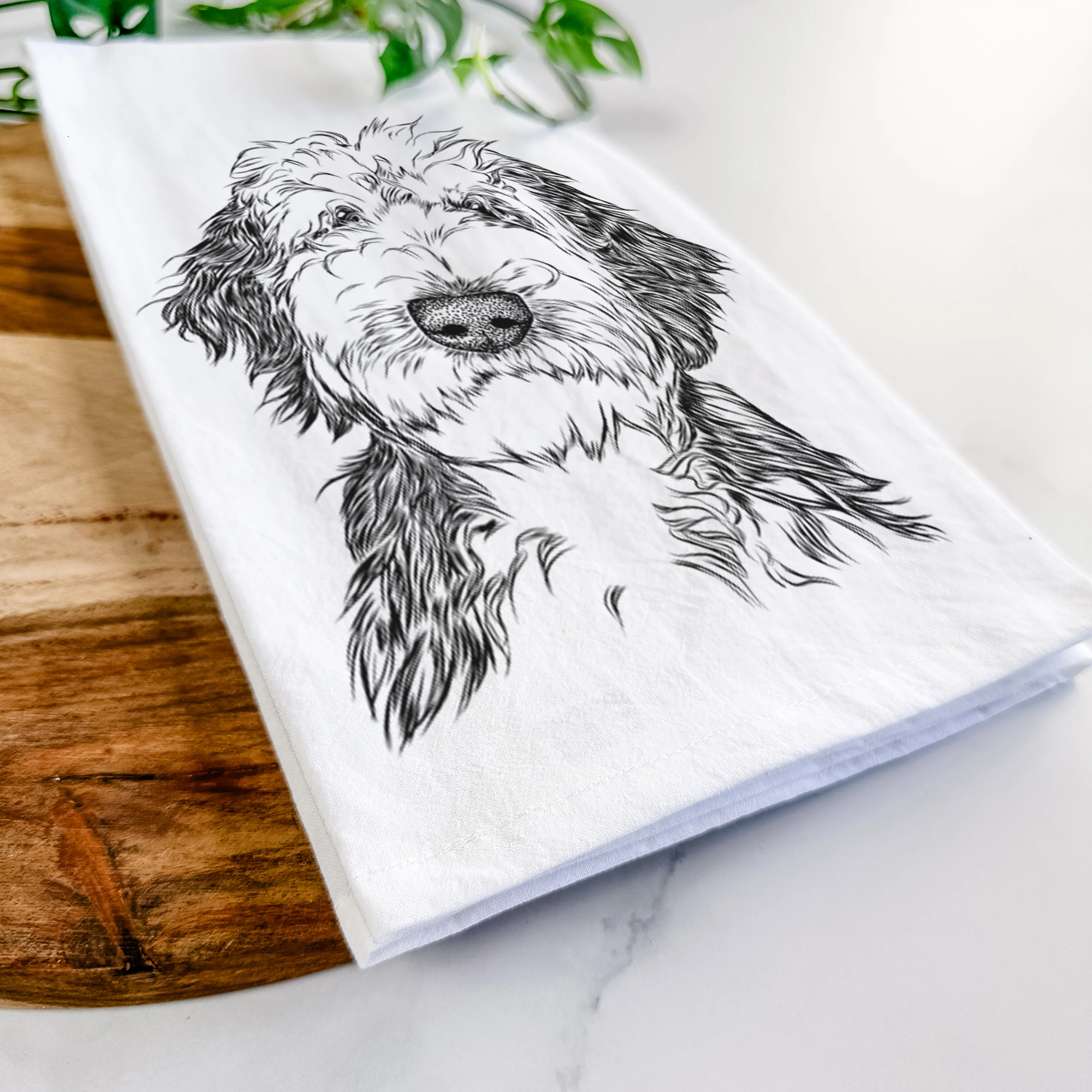 Milo Fluff the Sheepadoodle Tea Towel - Image 5