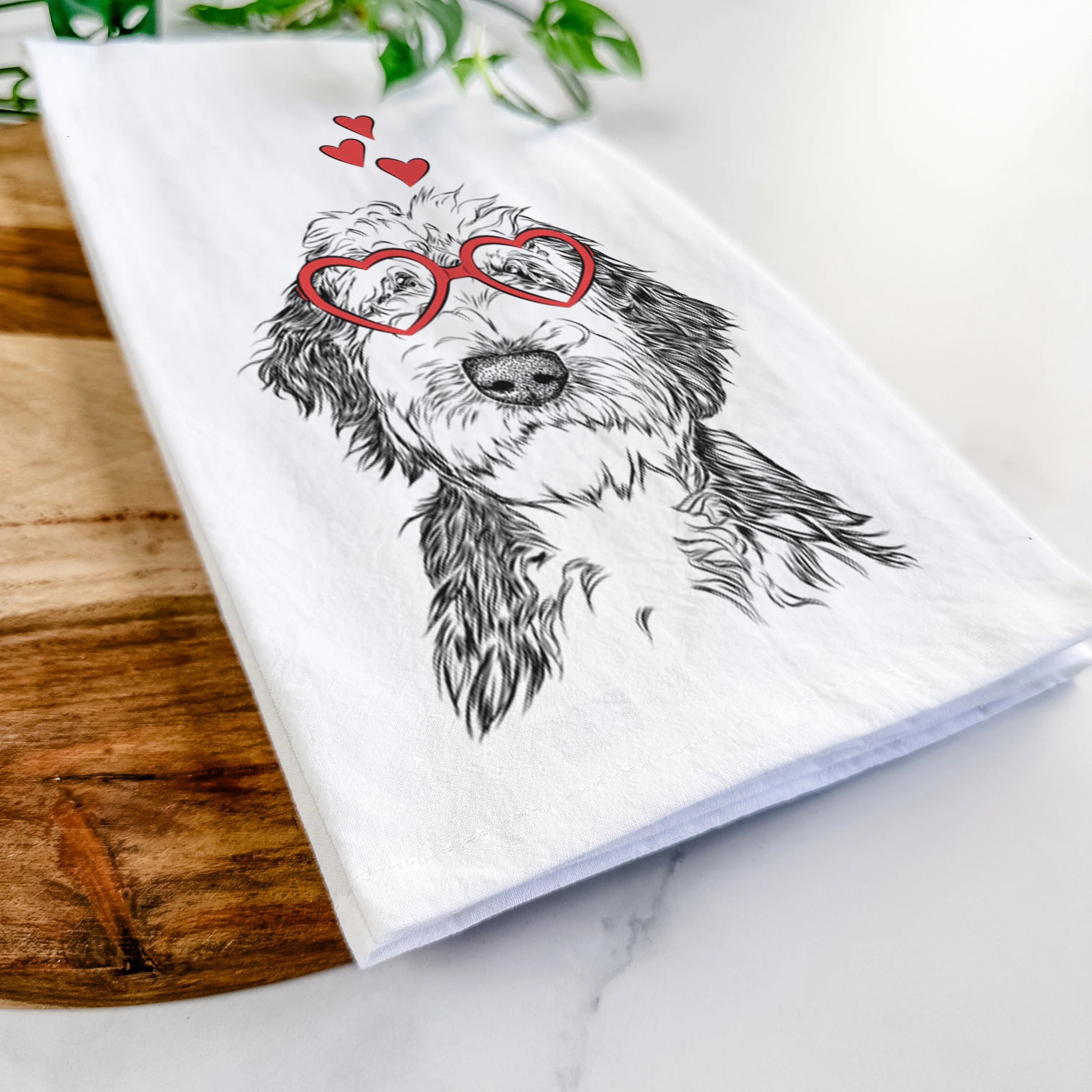 Milo Fluff the Sheepadoodle Tea Towel - Image 7
