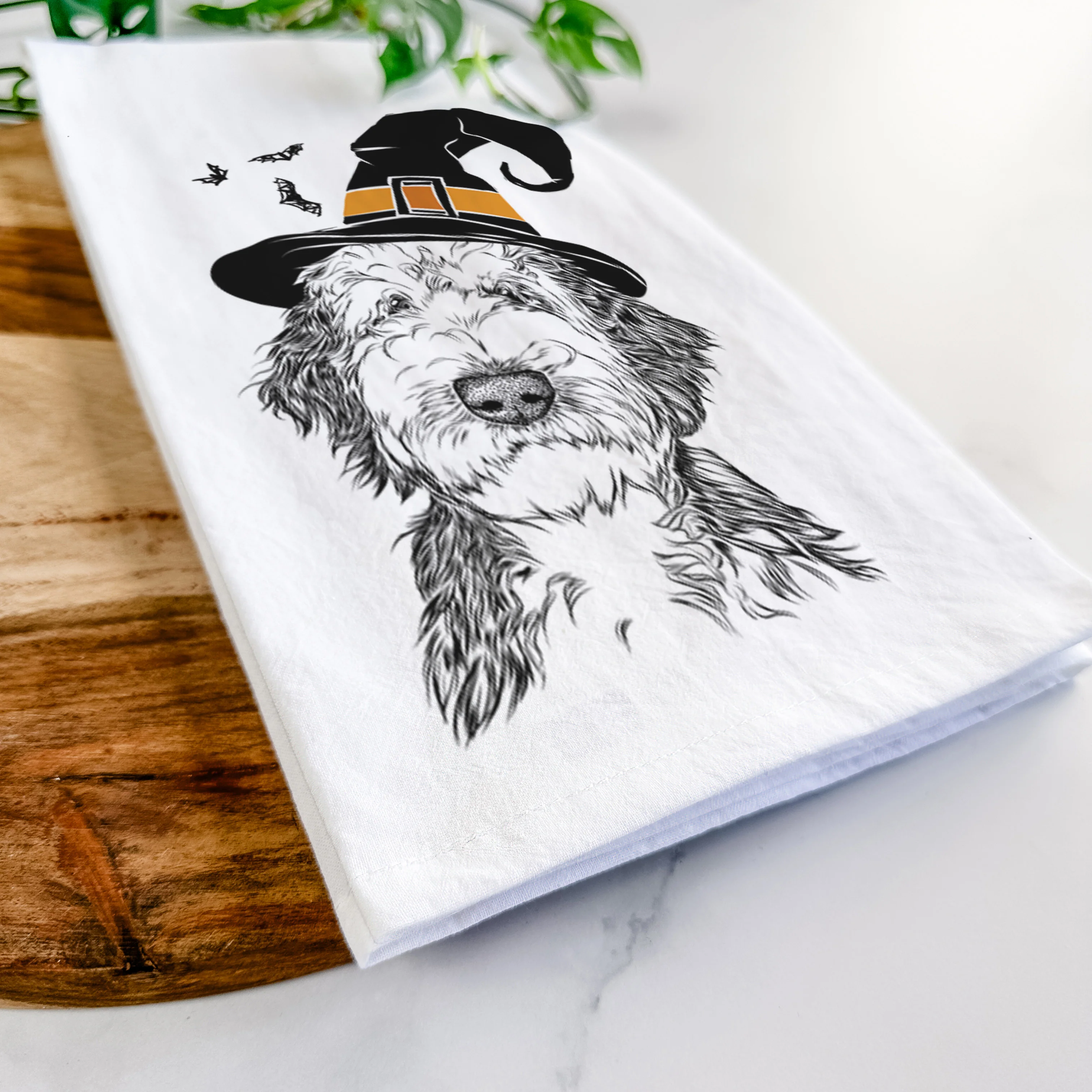 Milo Fluff the Sheepadoodle Tea Towel - Image 8