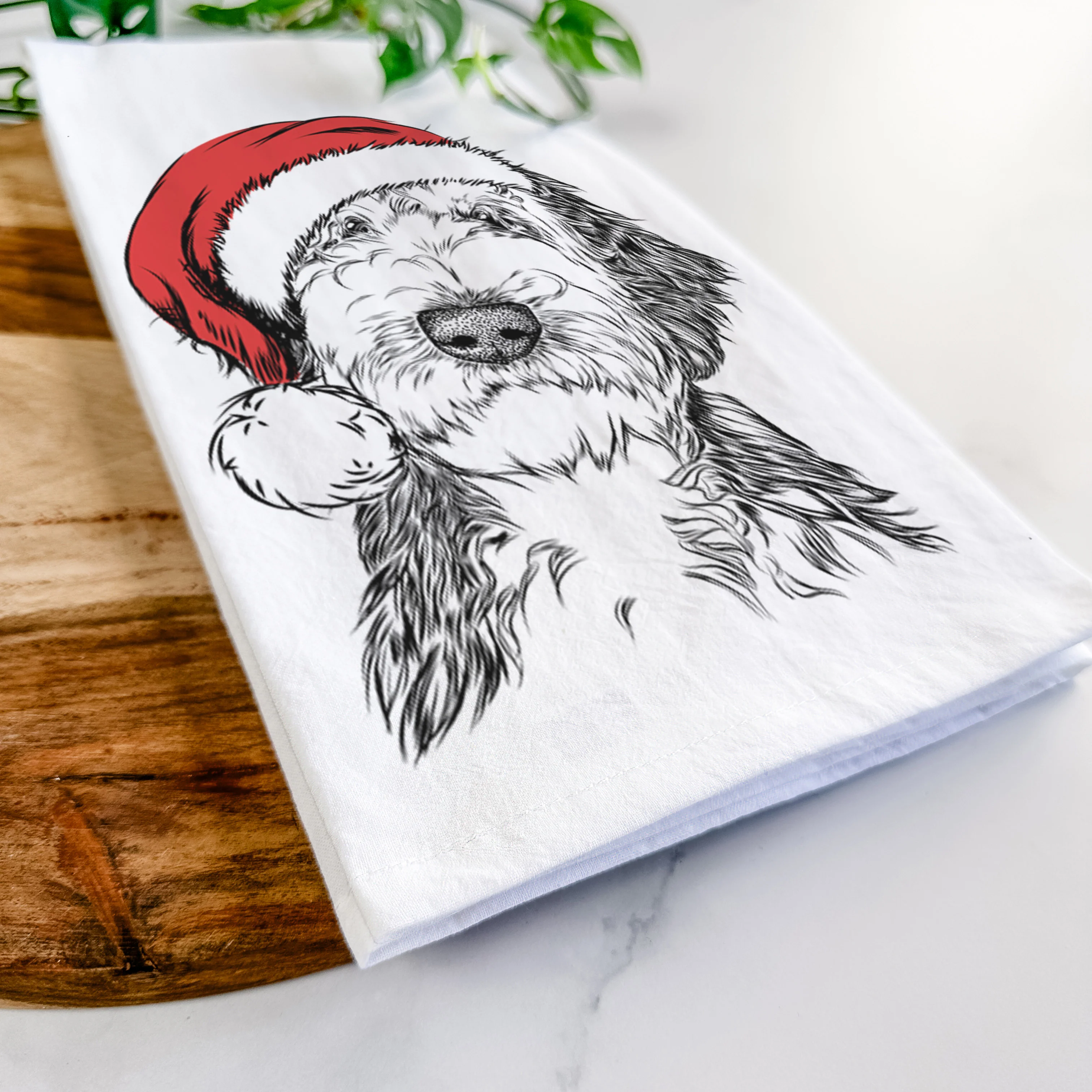 Milo Fluff the Sheepadoodle Tea Towel - Image 9
