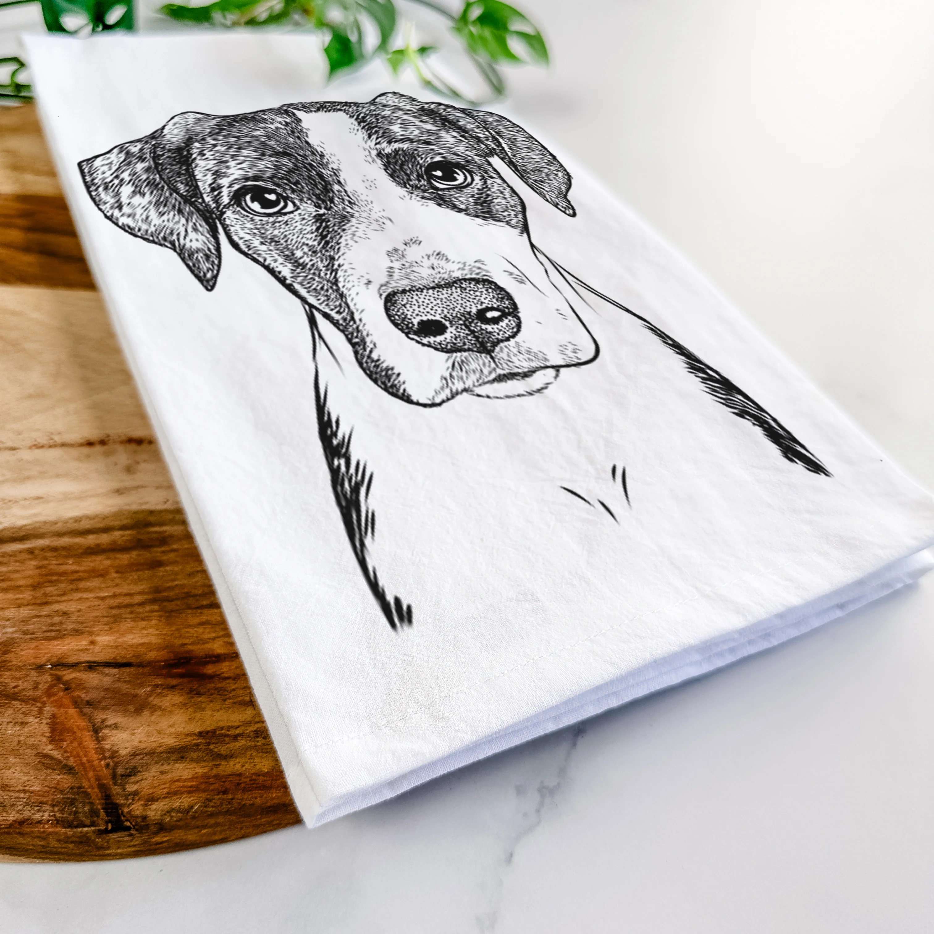 Milo the Mixed Breed Tea Towel - Image 5