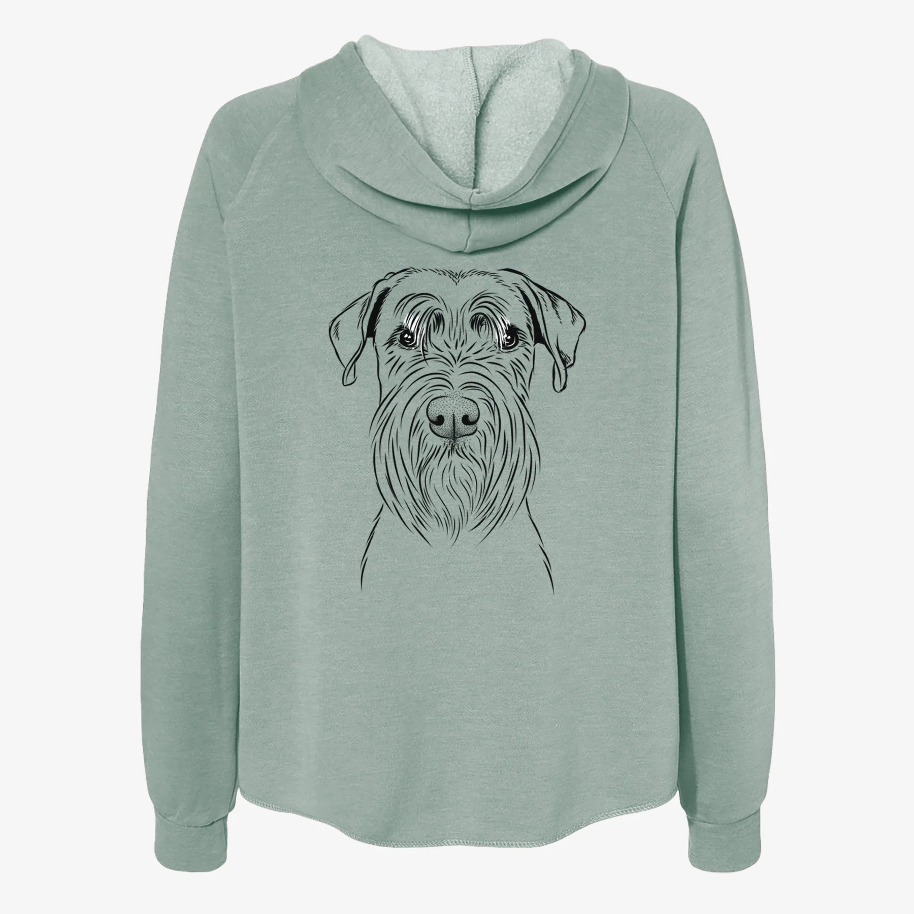 Milton the Schnauzer - Women's Cali Wave Zip-Up Sweatshirt - Image 4