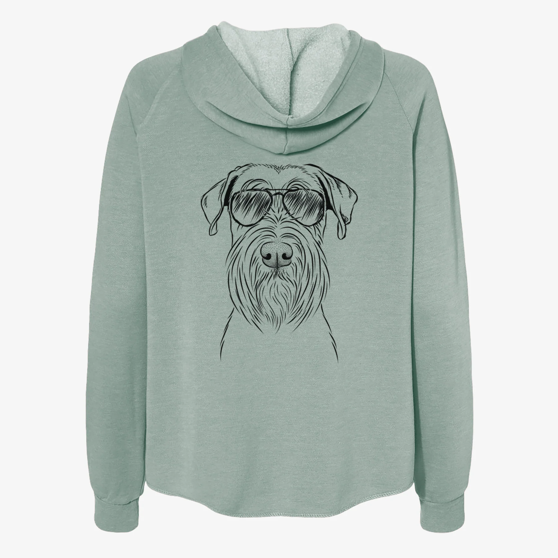 Milton the Schnauzer - Women's Cali Wave Zip-Up Sweatshirt - Image 7