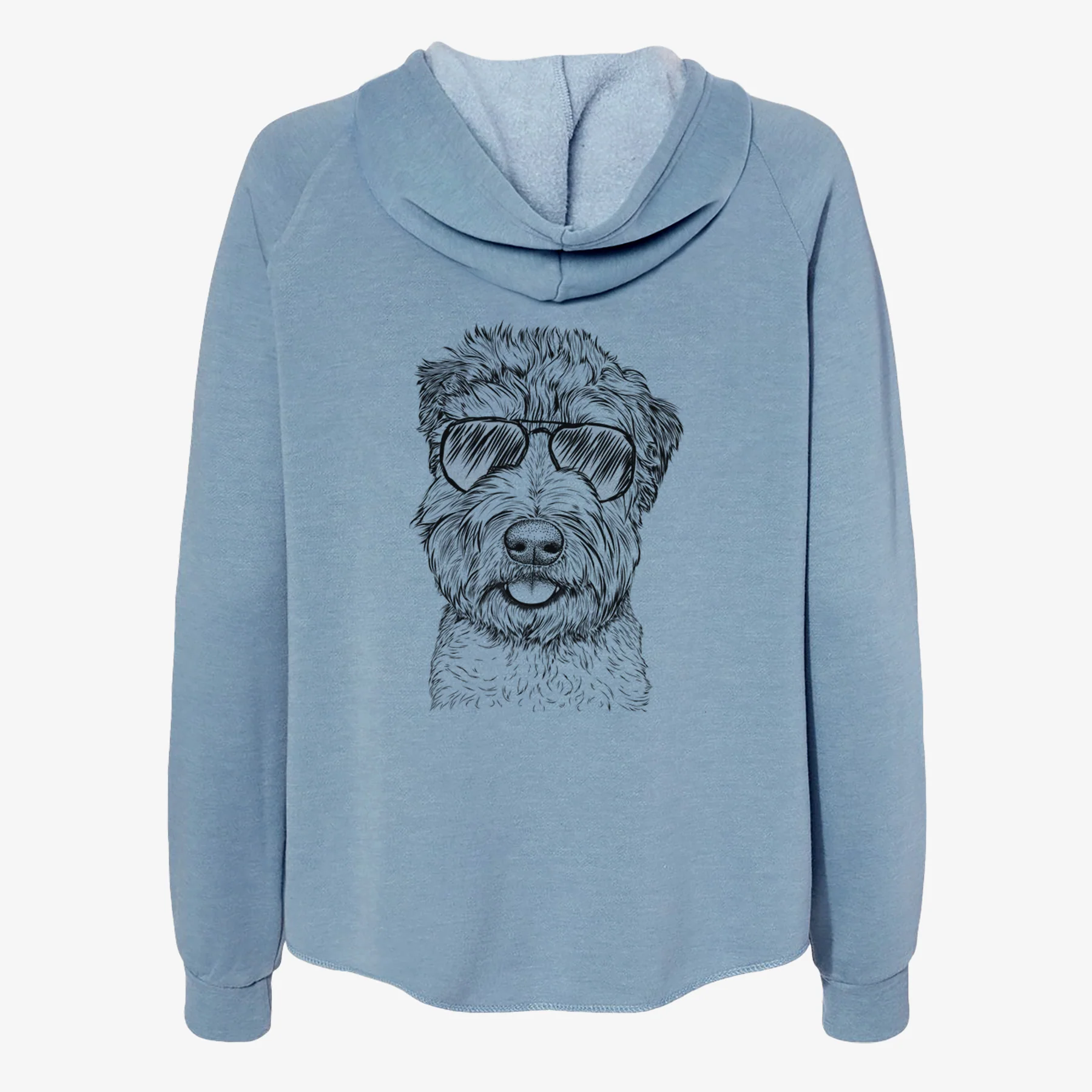 Milton the Soft Coated Wheaten Terrier - Women's Cali Wave Zip-Up Sweatshirt - Image 9