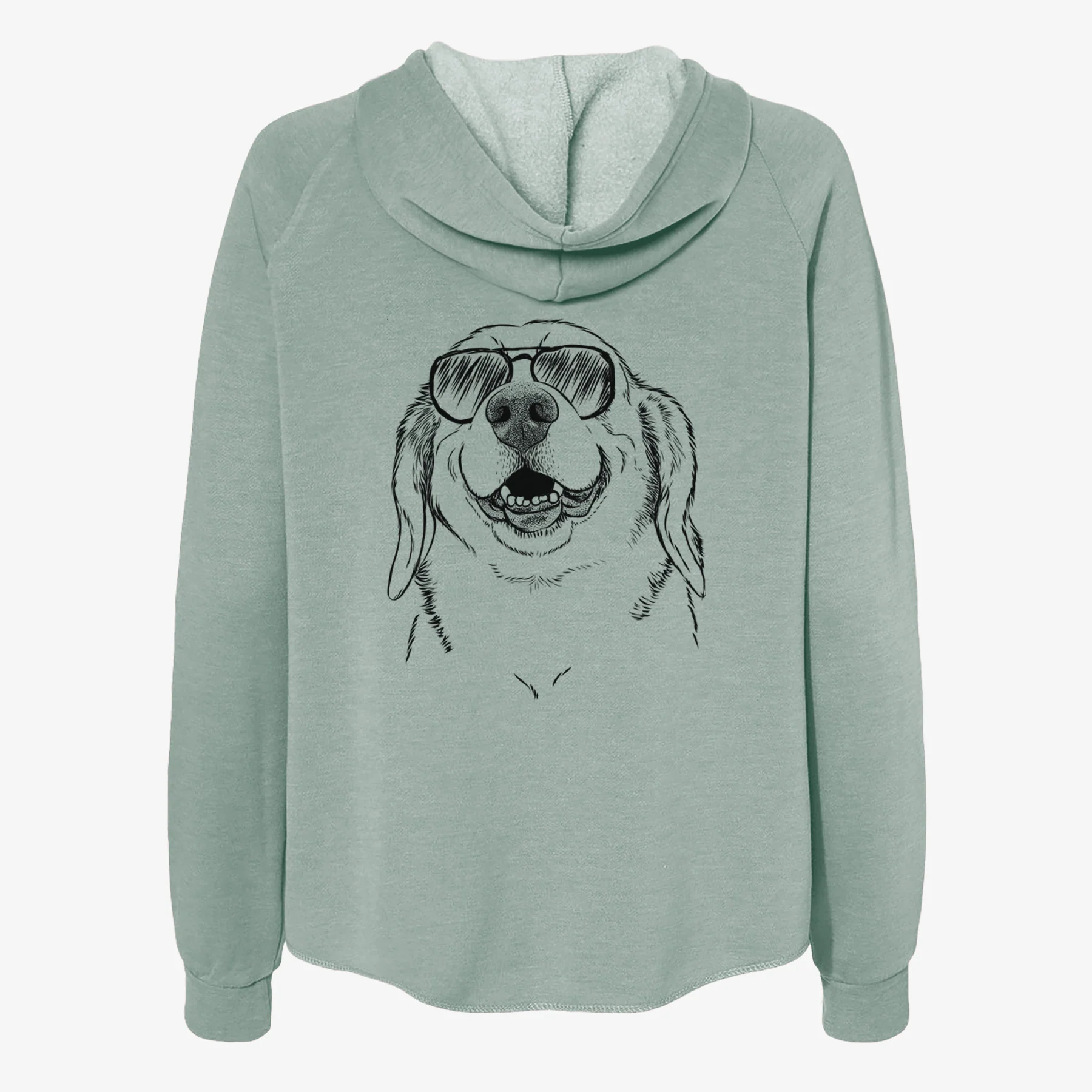Minnie the Corgle - Women's Cali Wave Zip-Up Sweatshirt - Image 7