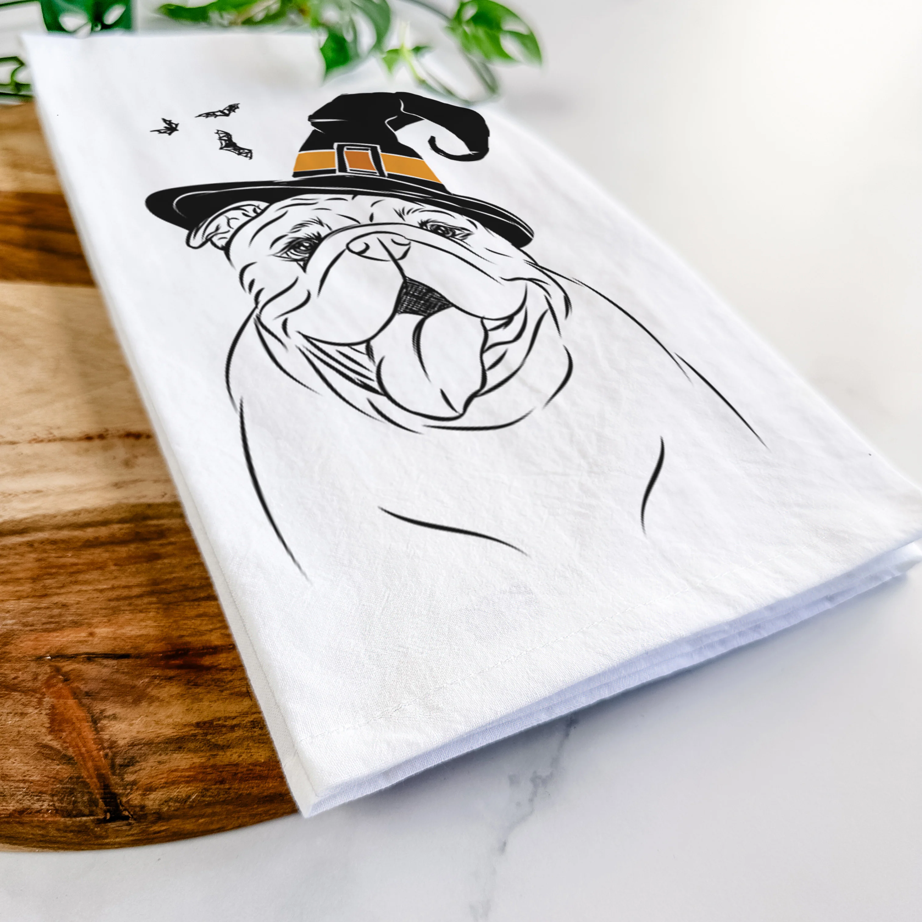 Missy Moo the English Bulldog Tea Towel - Image 8