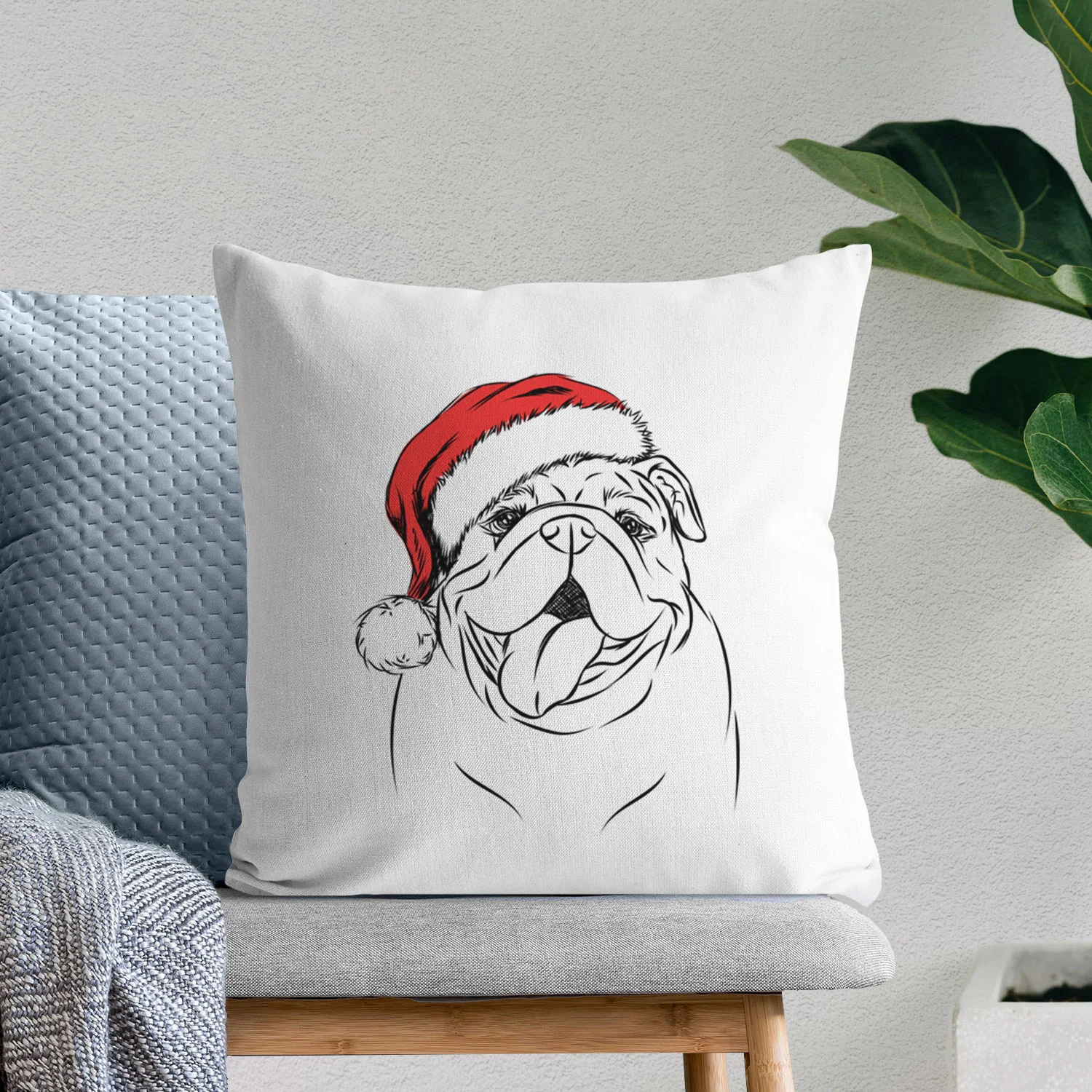 Missy Moo the English Bulldog - Throw Pillow Cover - Image 10