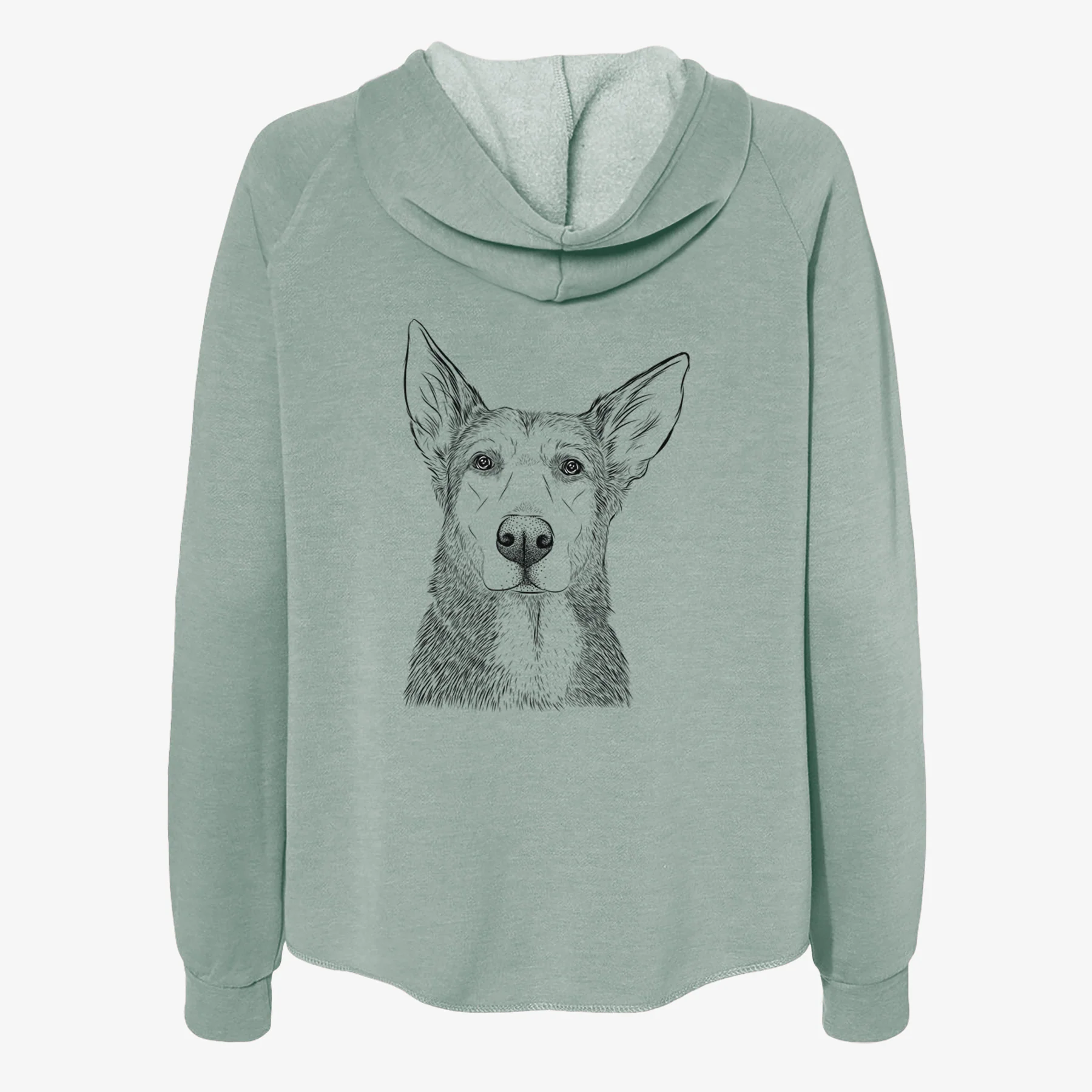 Misty the German Shepherd Mix - Women's Cali Wave Zip-Up Sweatshirt - Image 4