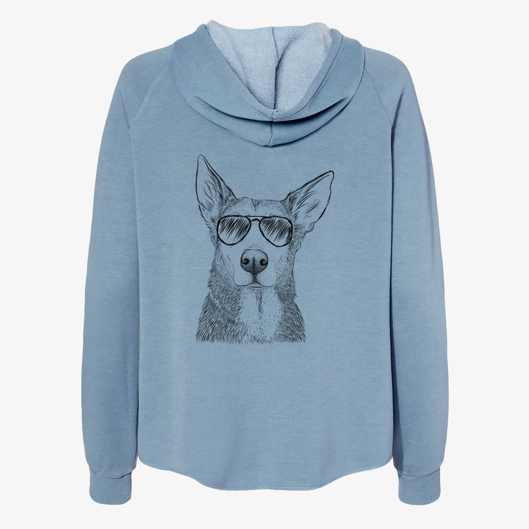 Misty the German Shepherd Mix - Women's Cali Wave Zip-Up Sweatshirt - Image 9