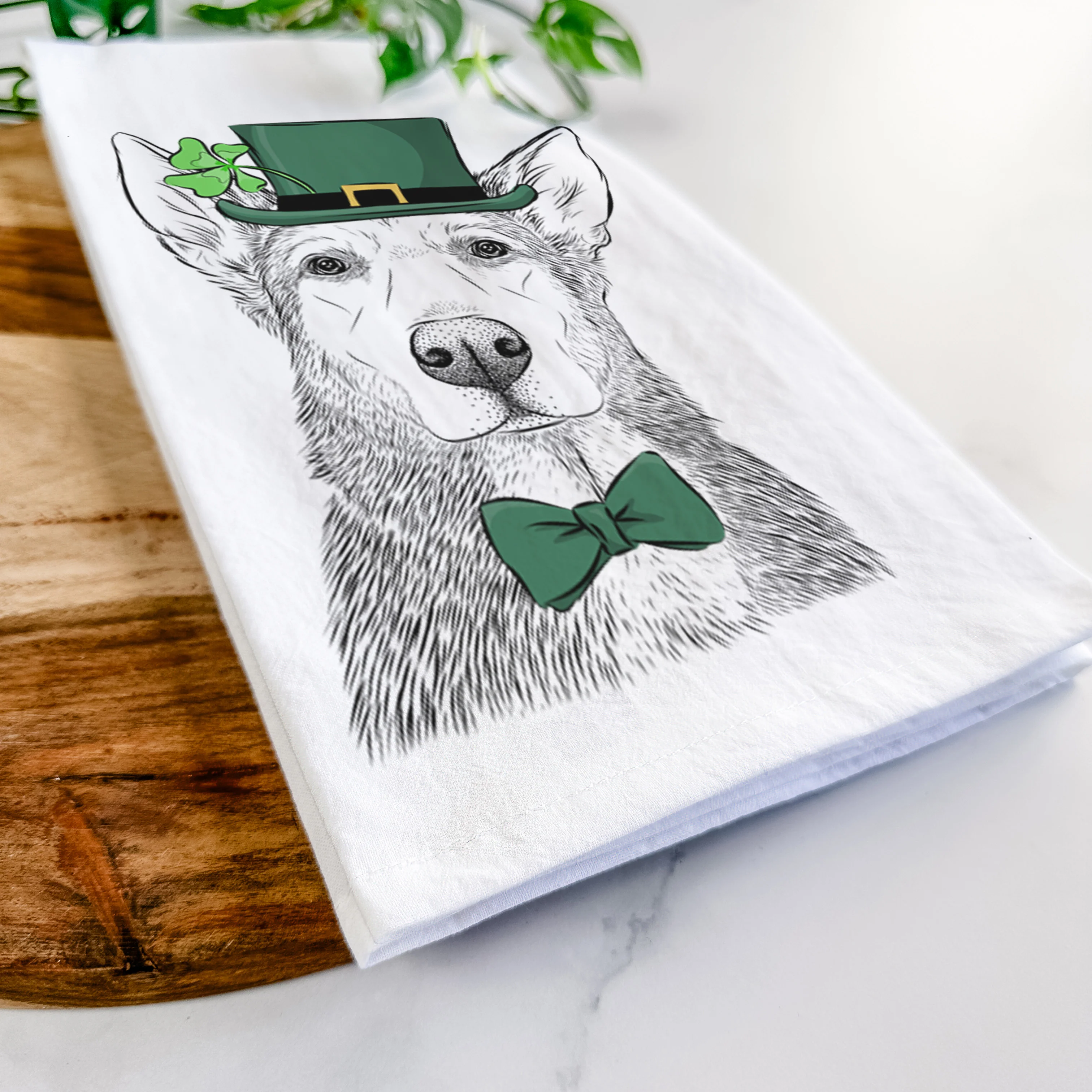 Misty the German Shepherd Mix Tea Towel - Image 13