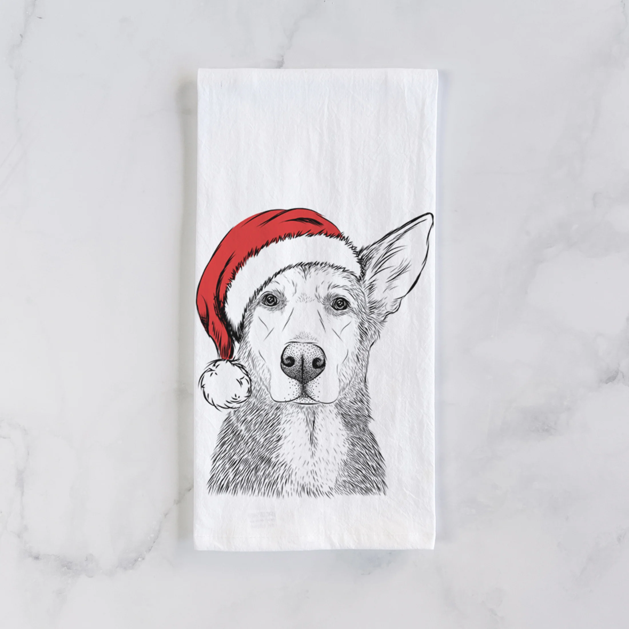 Misty the German Shepherd Mix Tea Towel - Image 2