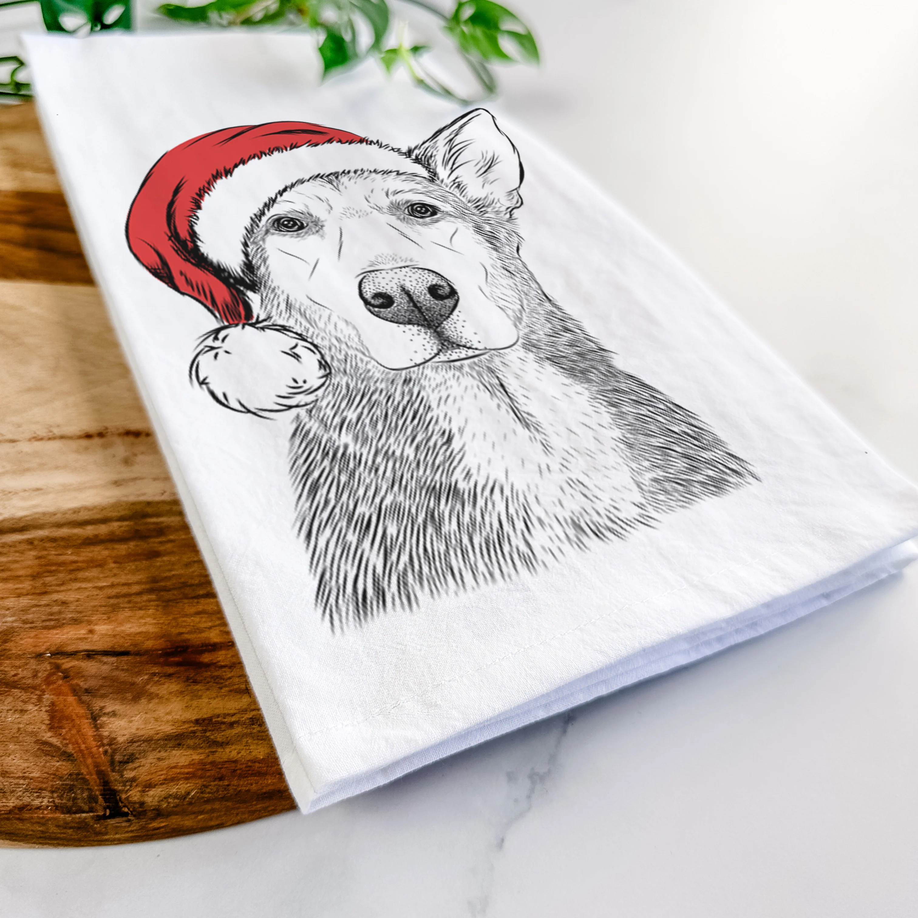 Misty the German Shepherd Mix Tea Towel - Image 9