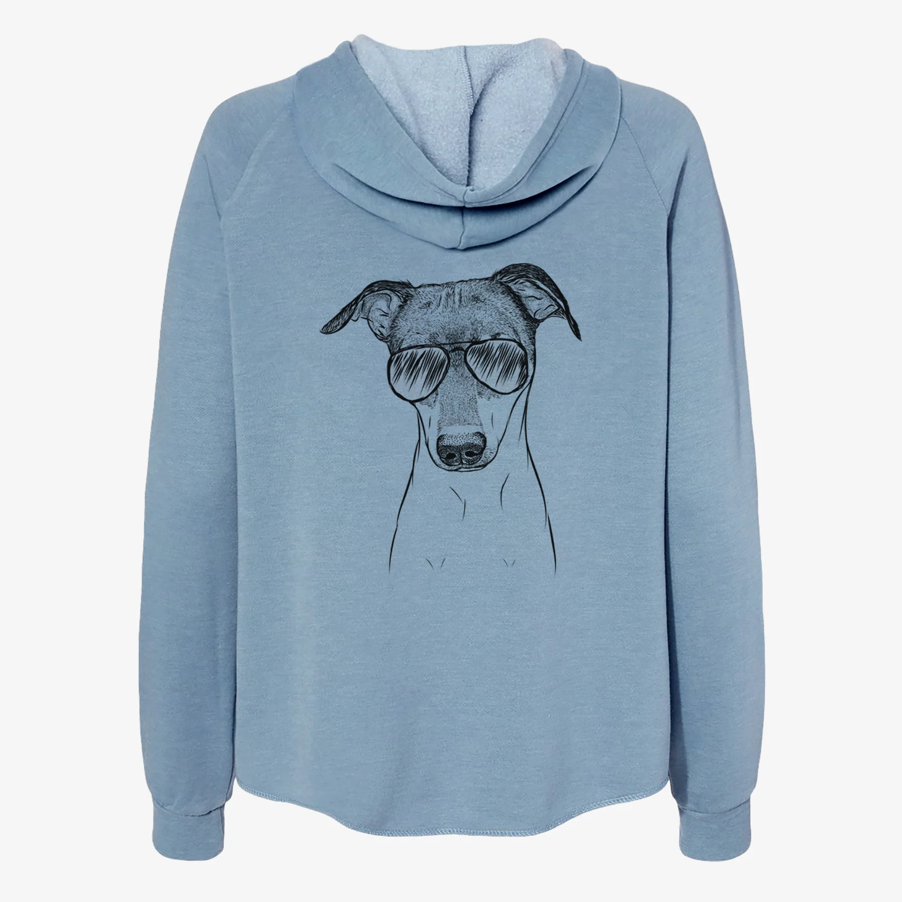 Momo the Japanese Terrier - Women's Cali Wave Zip-Up Sweatshirt - Image 9
