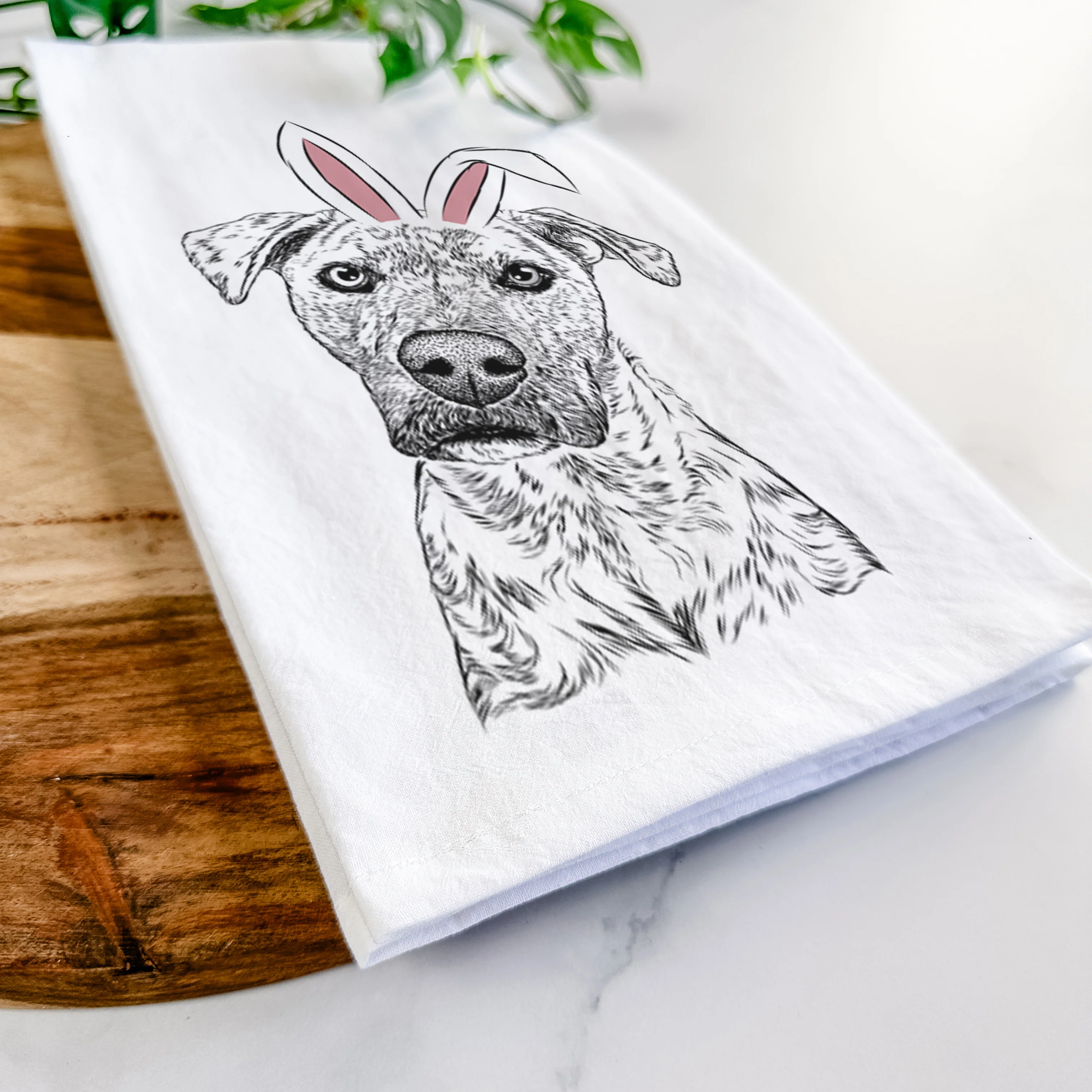 Monster Baby the Pitbull Mix Tea Towel - Image 14