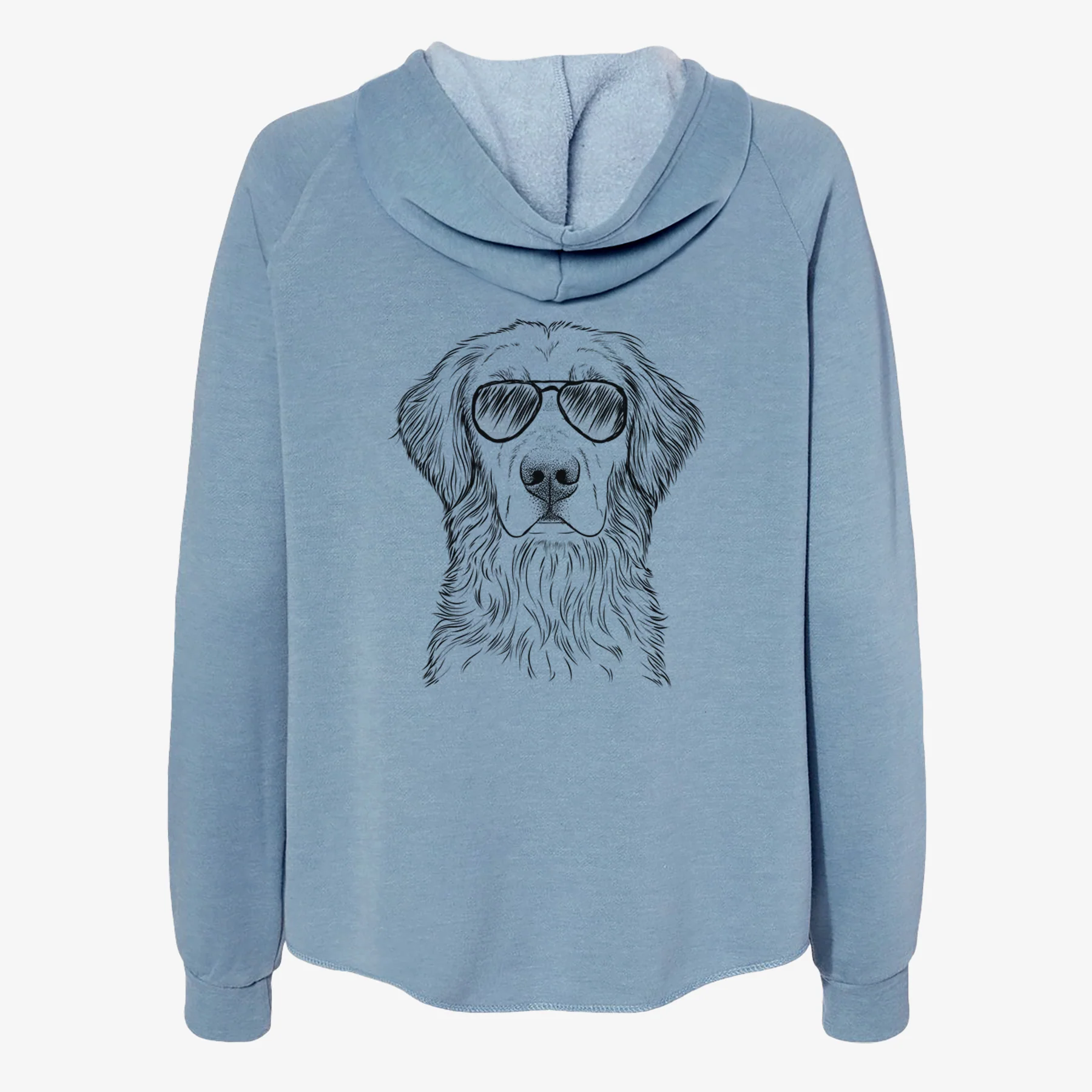 Moose the Field Golden Retriever - Women's Cali Wave Zip-Up Sweatshirt - Image 9
