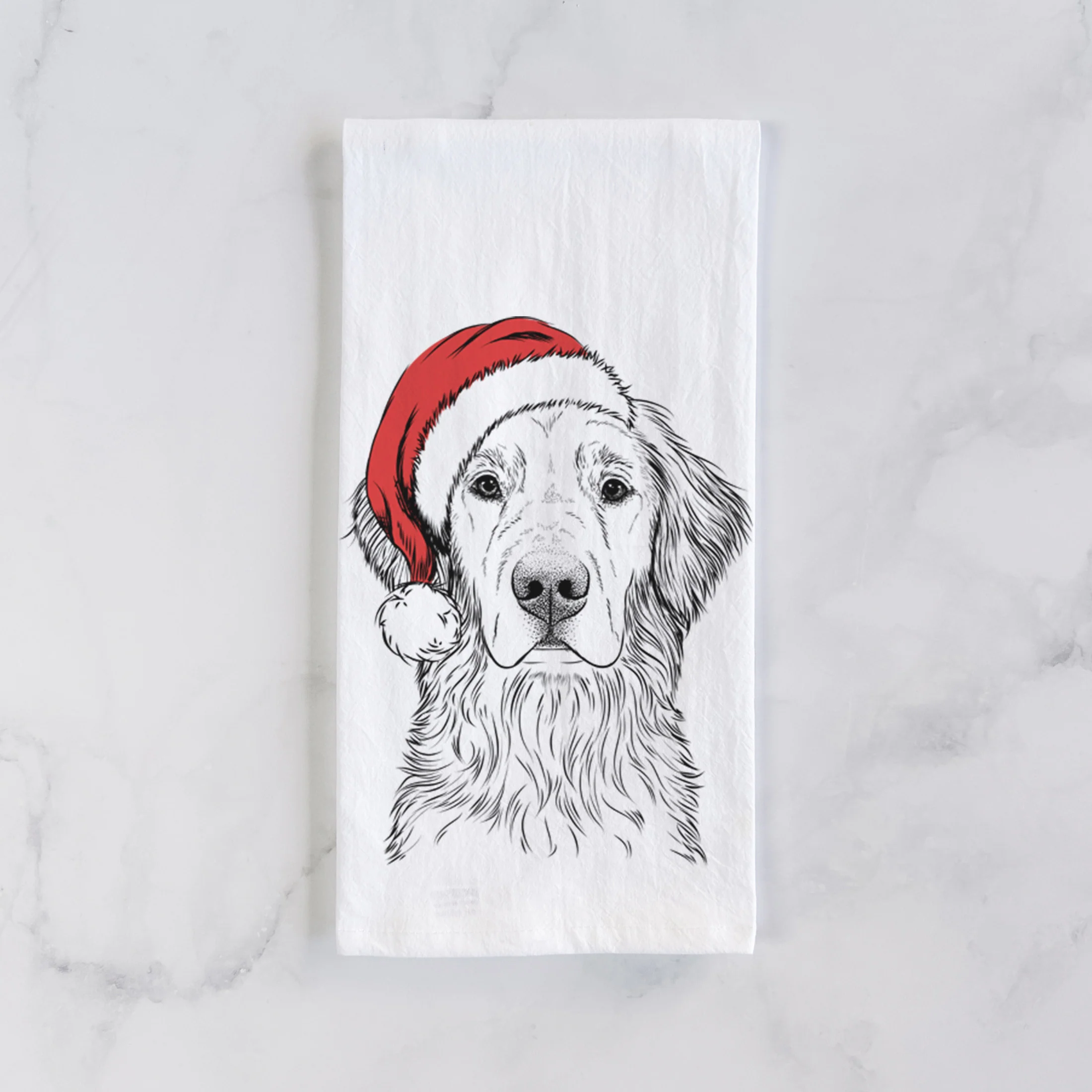 Moose the Field Golden Retriever Tea Towel - Image 2