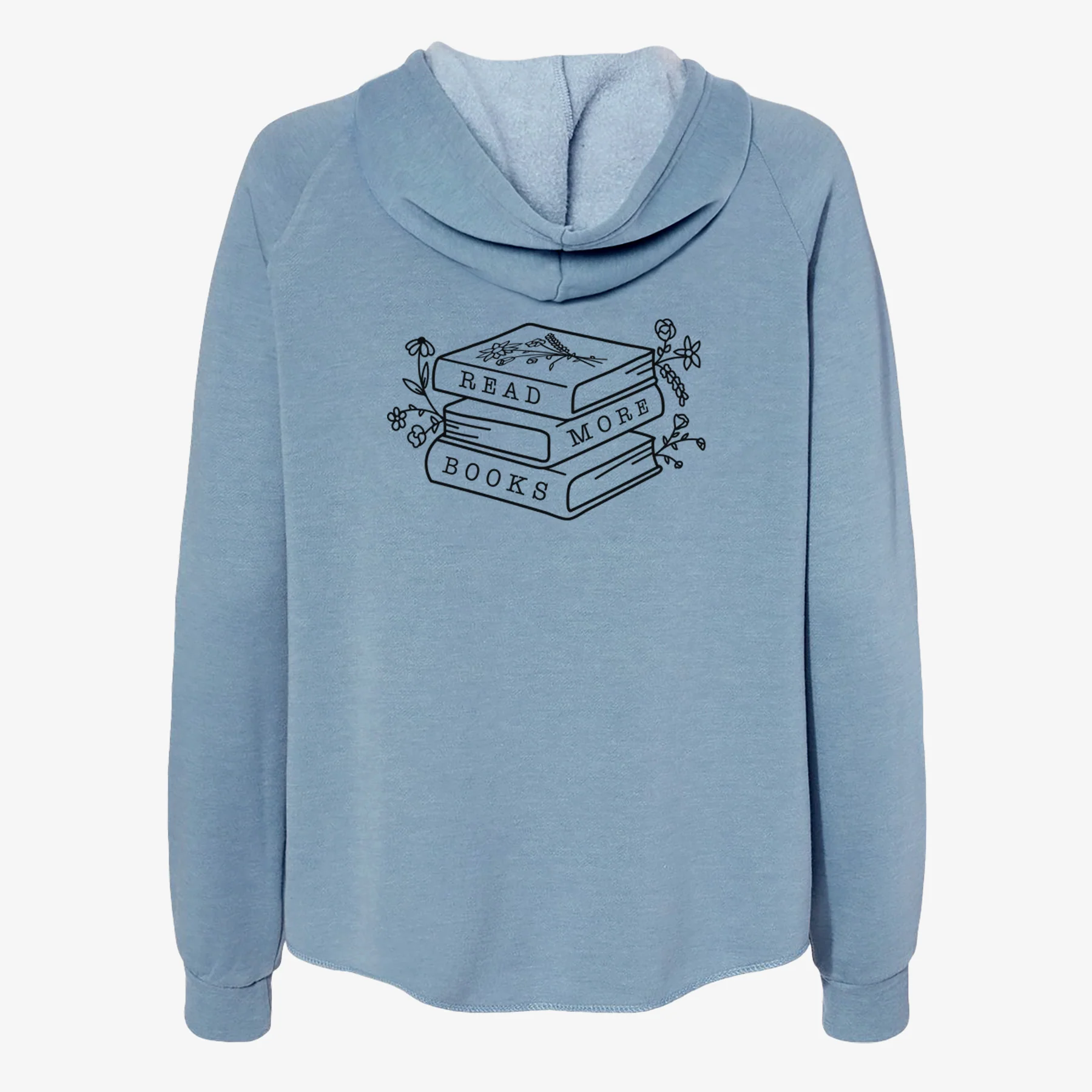 Read More Books - Floral Book Stack - Women's Cali Wave Zip-Up Sweatshirt - Image 6