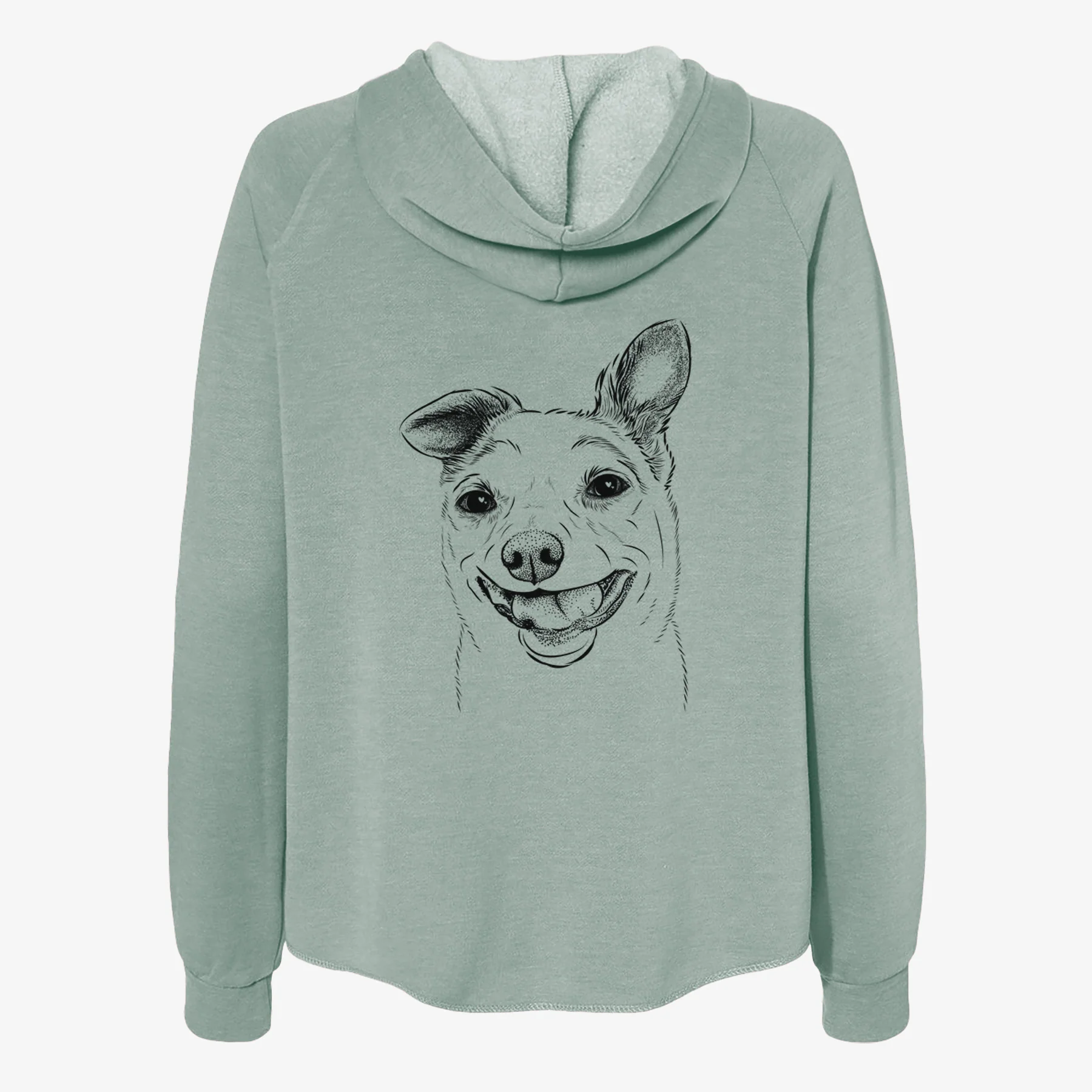 Mortimer the Mixed Breed - Women's Cali Wave Zip-Up Sweatshirt - Image 4