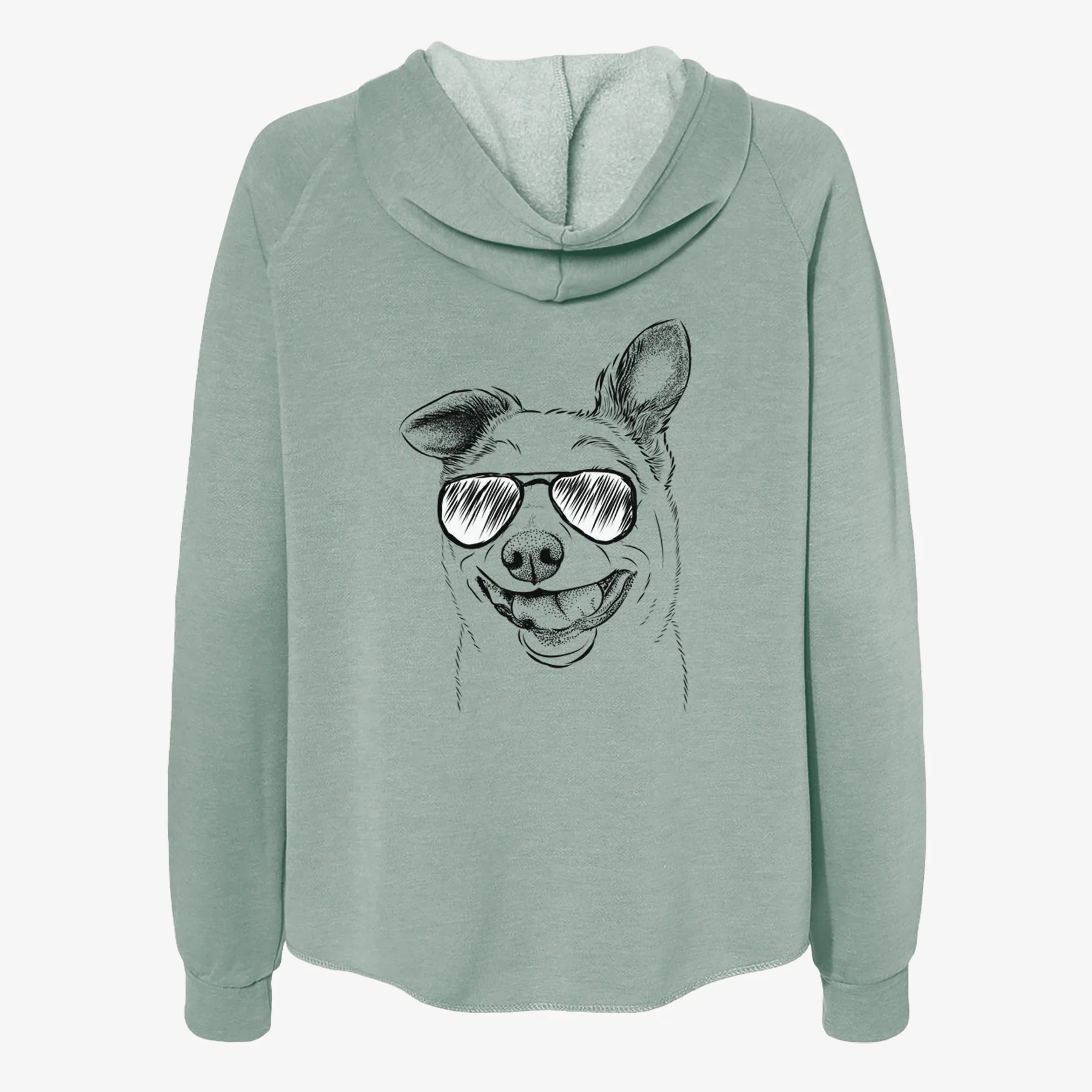 Mortimer the Mixed Breed - Women's Cali Wave Zip-Up Sweatshirt - Image 7