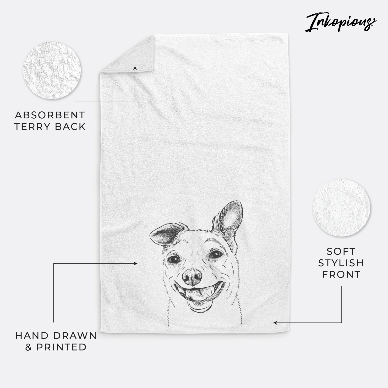 Mortimer the Mixed Breed Premium Hand Towel - Image 16