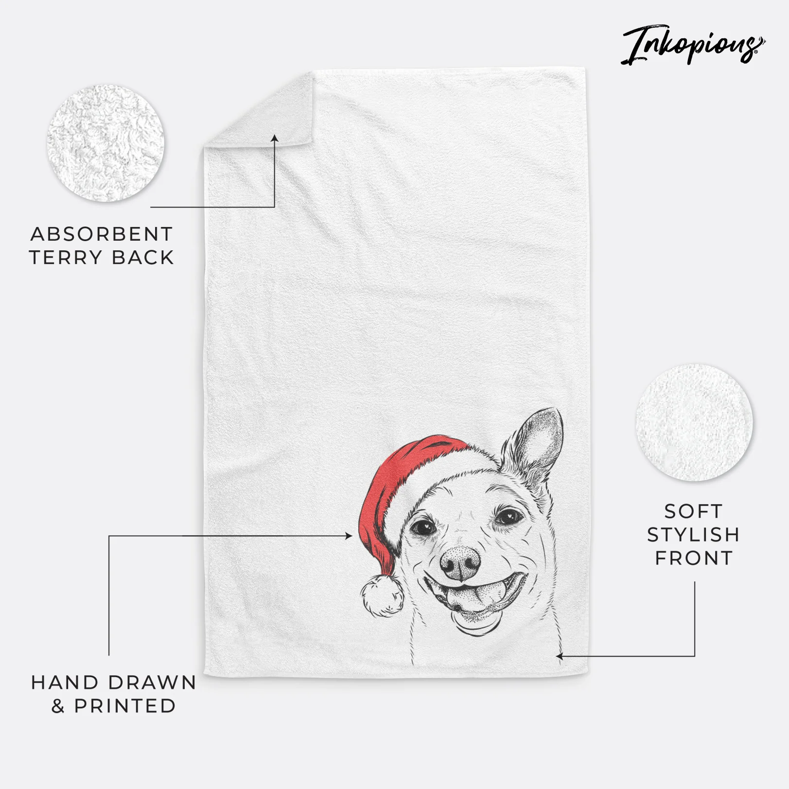 Mortimer the Mixed Breed Premium Hand Towel - Image 4