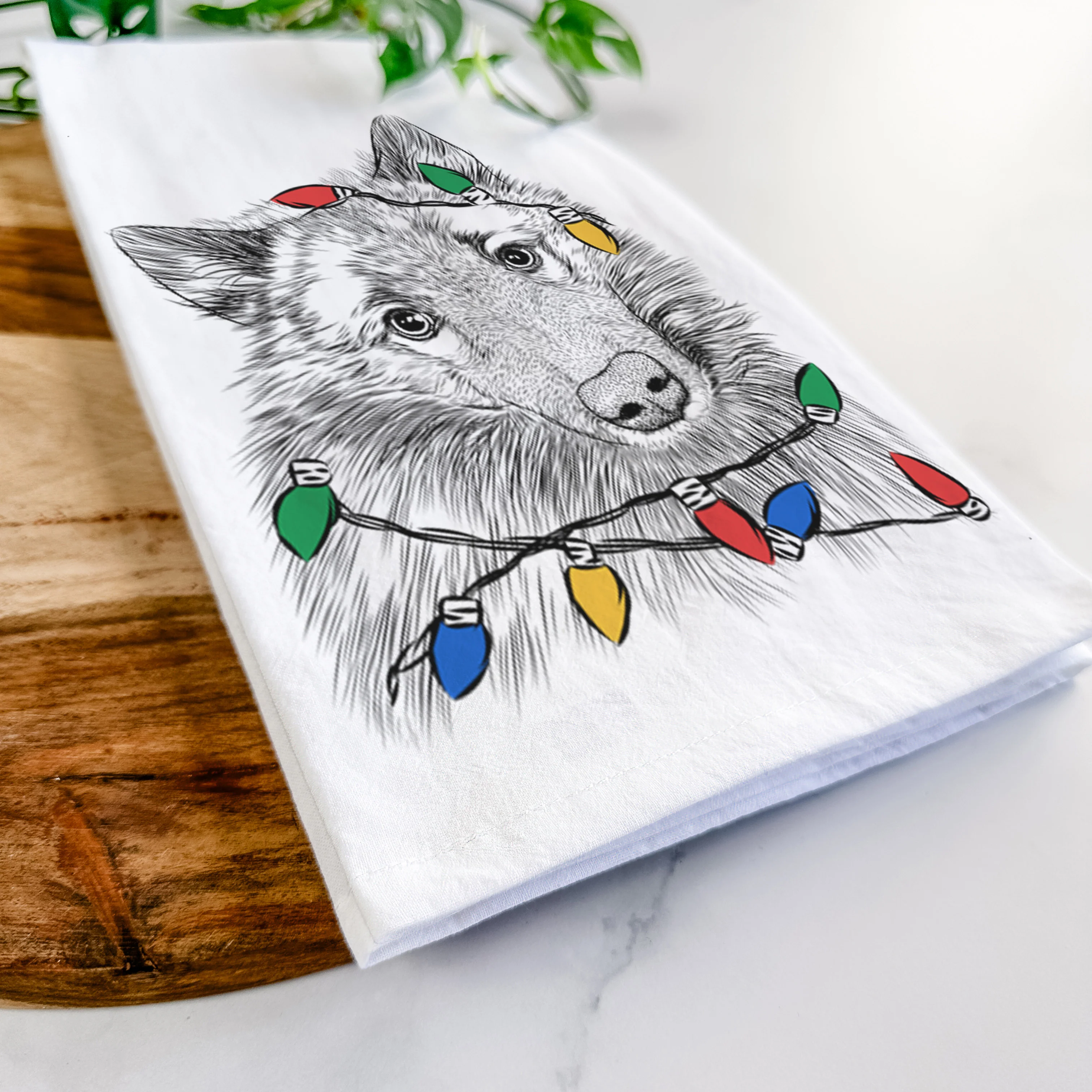 Mr. Maverick the Keeshond Tea Towel - Image 10