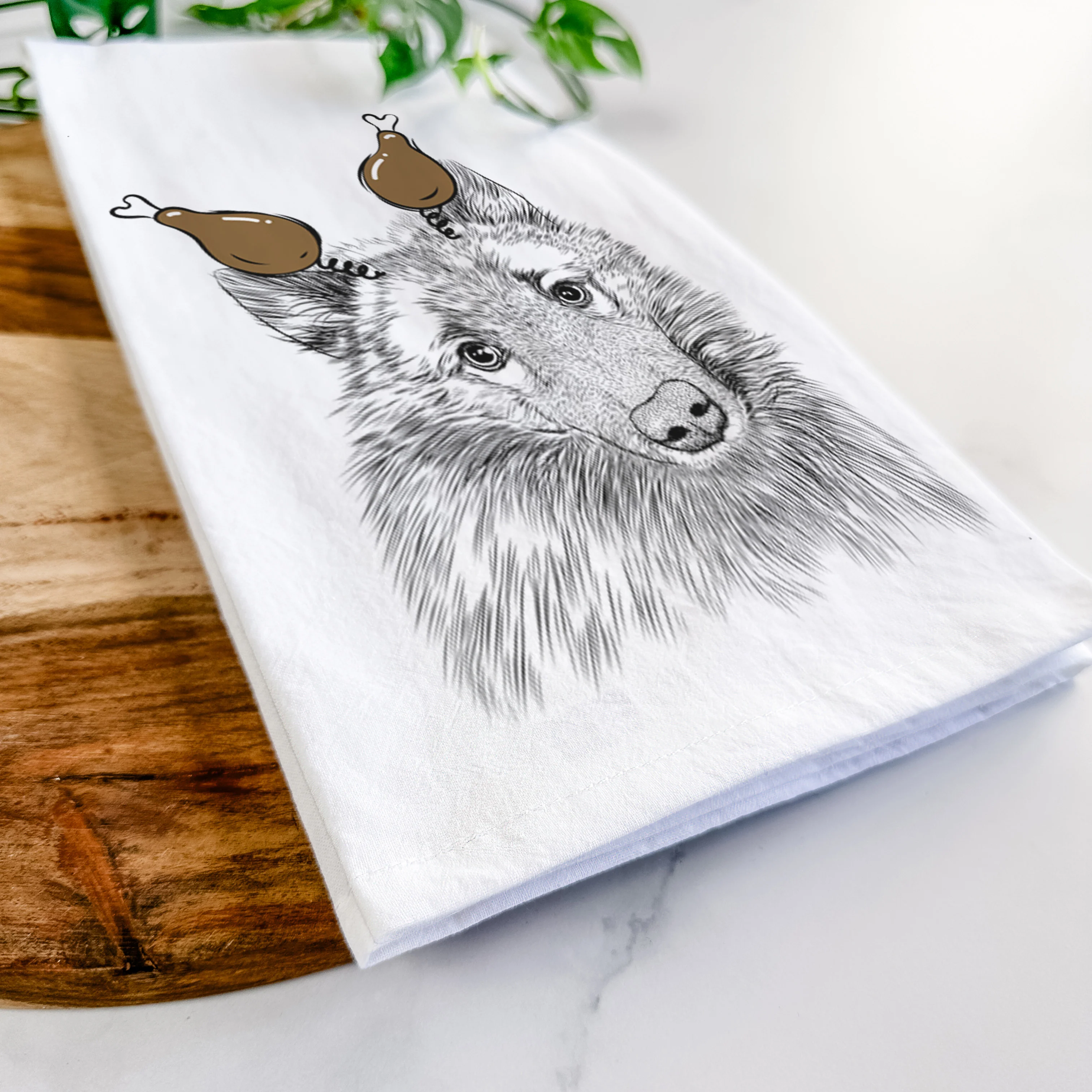 Mr. Maverick the Keeshond Tea Towel - Image 11