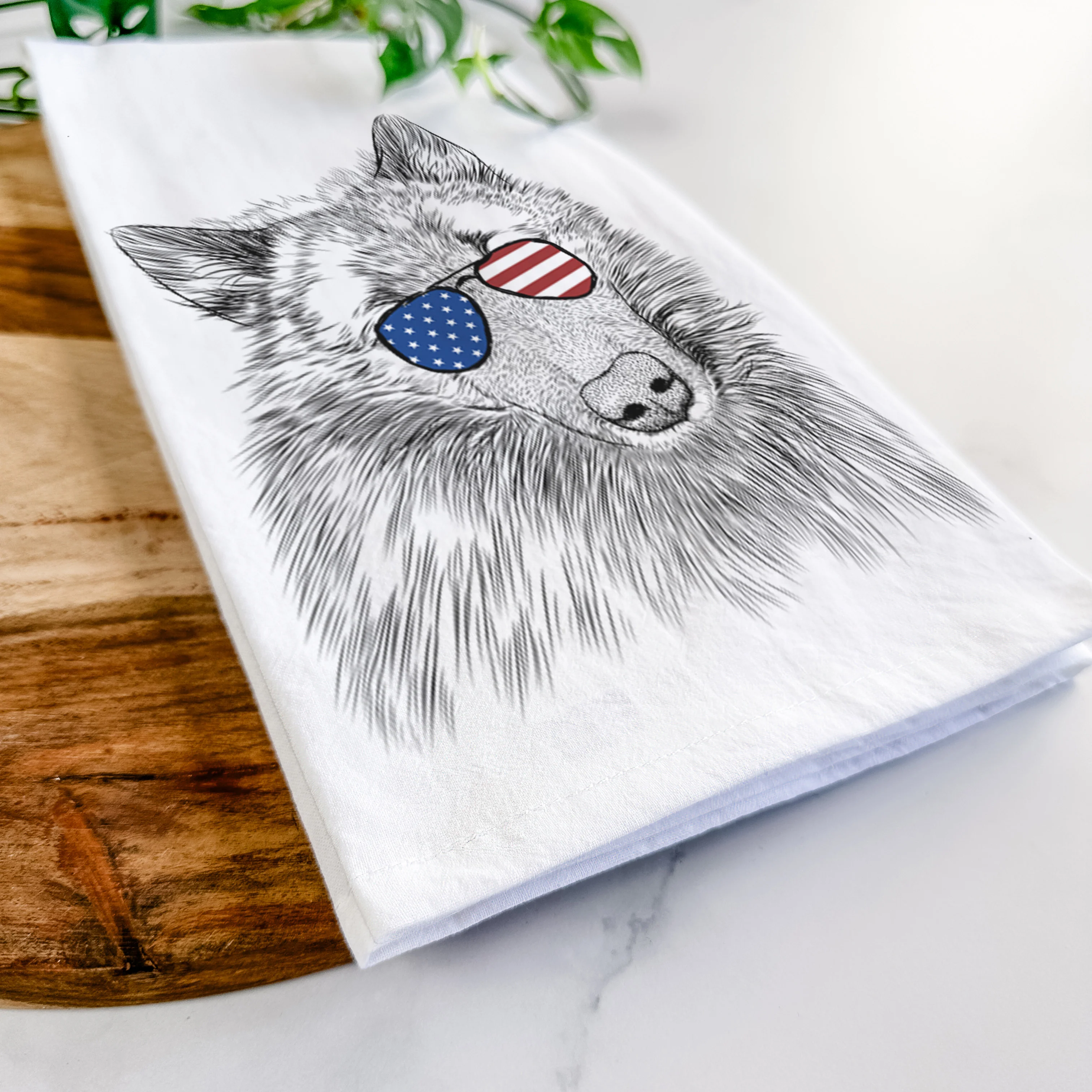 Mr. Maverick the Keeshond Tea Towel - Image 12