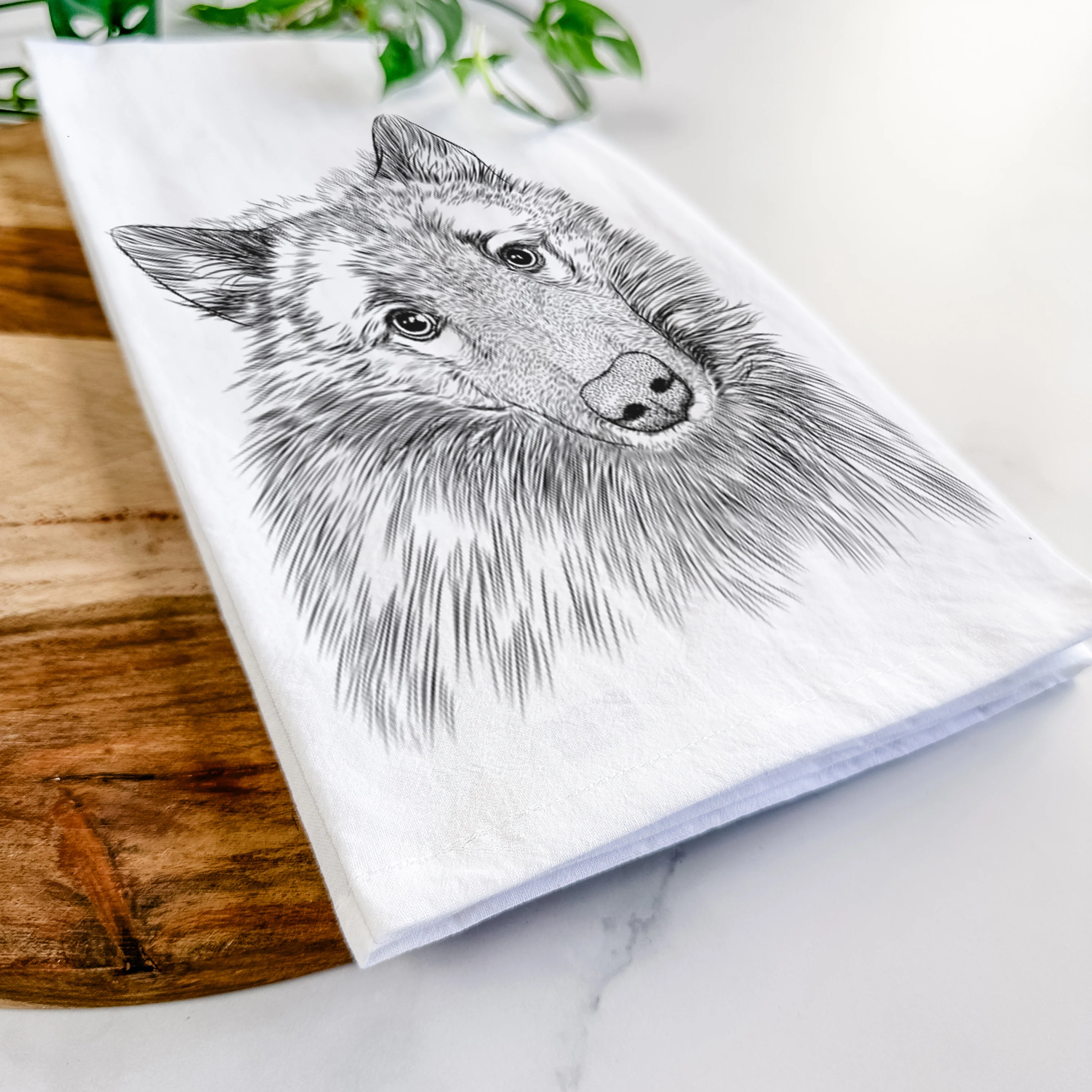 Mr. Maverick the Keeshond Tea Towel - Image 5