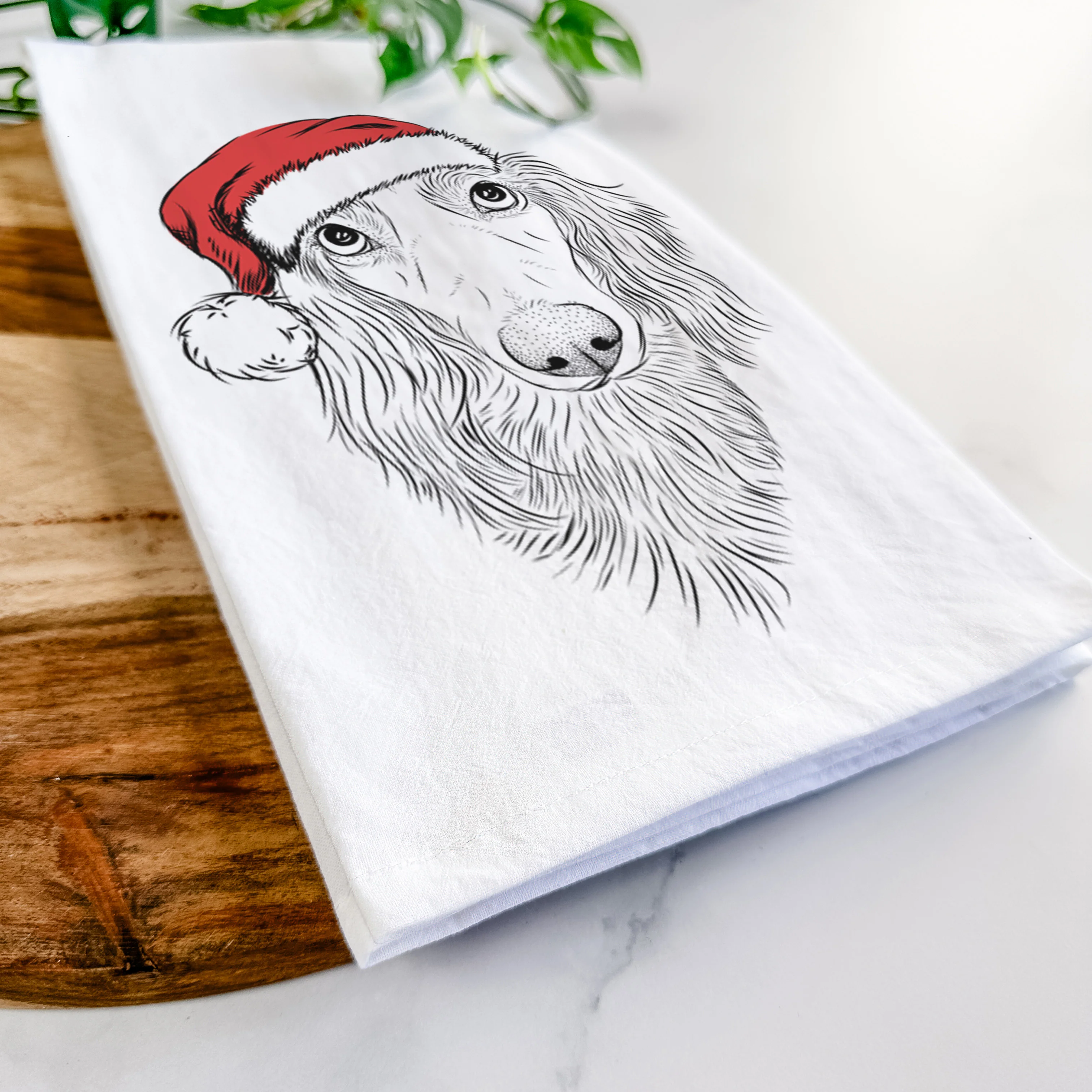Mr. Rusty the Long Haired Dachshund Tea Towel - Image 9