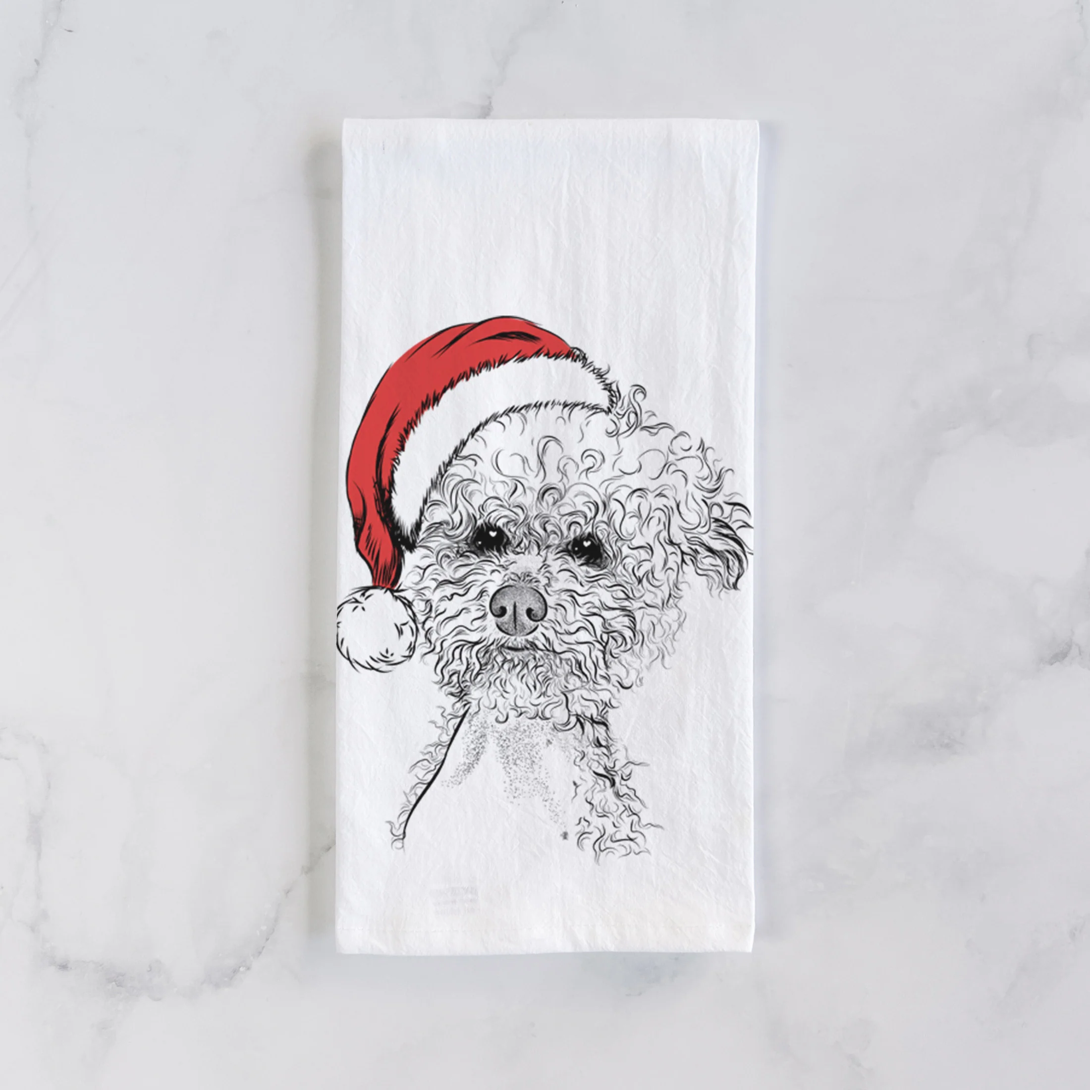 Muffin the Poodle Tea Towel - Image 2