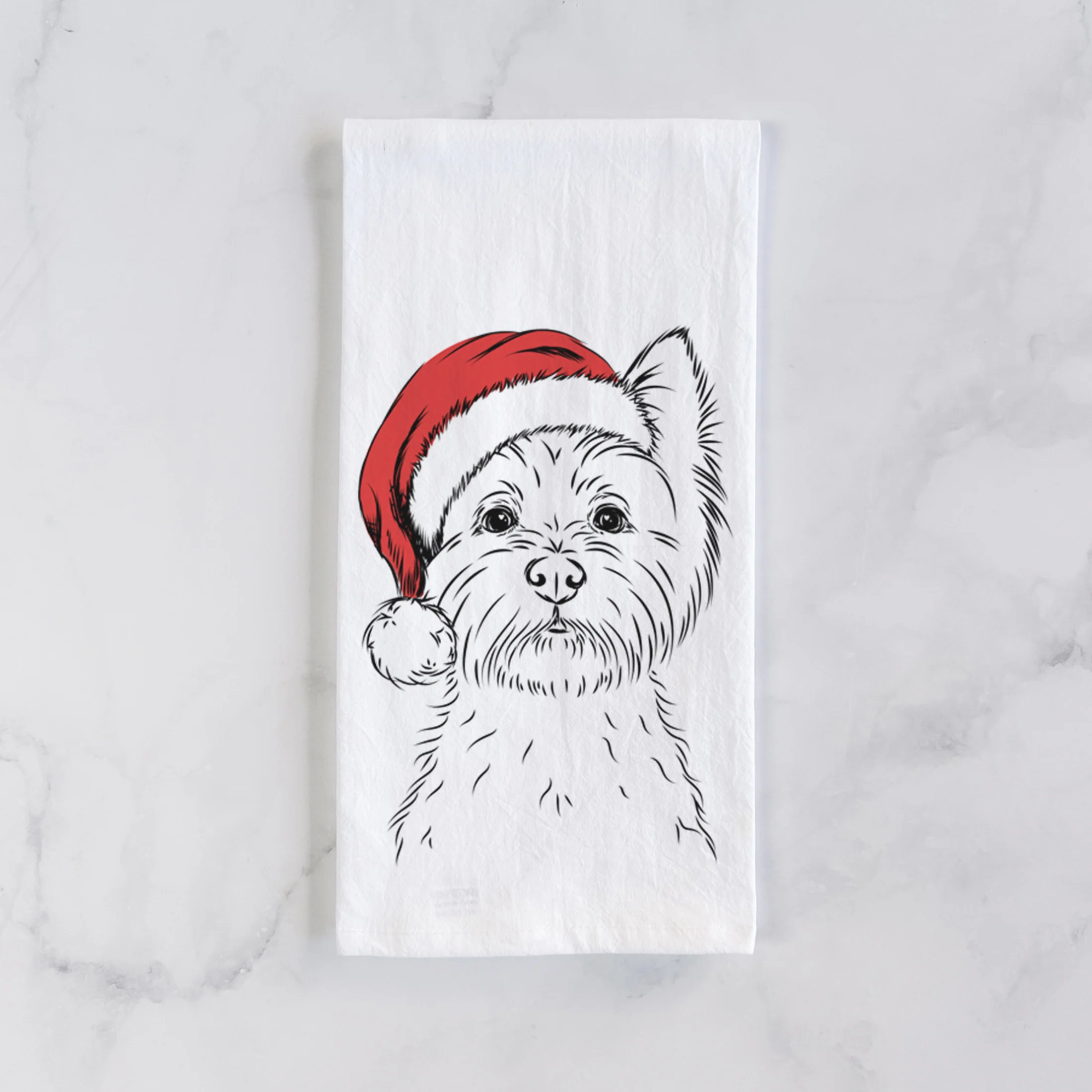 Murphy the West Highland Terrier Tea Towel - Image 2
