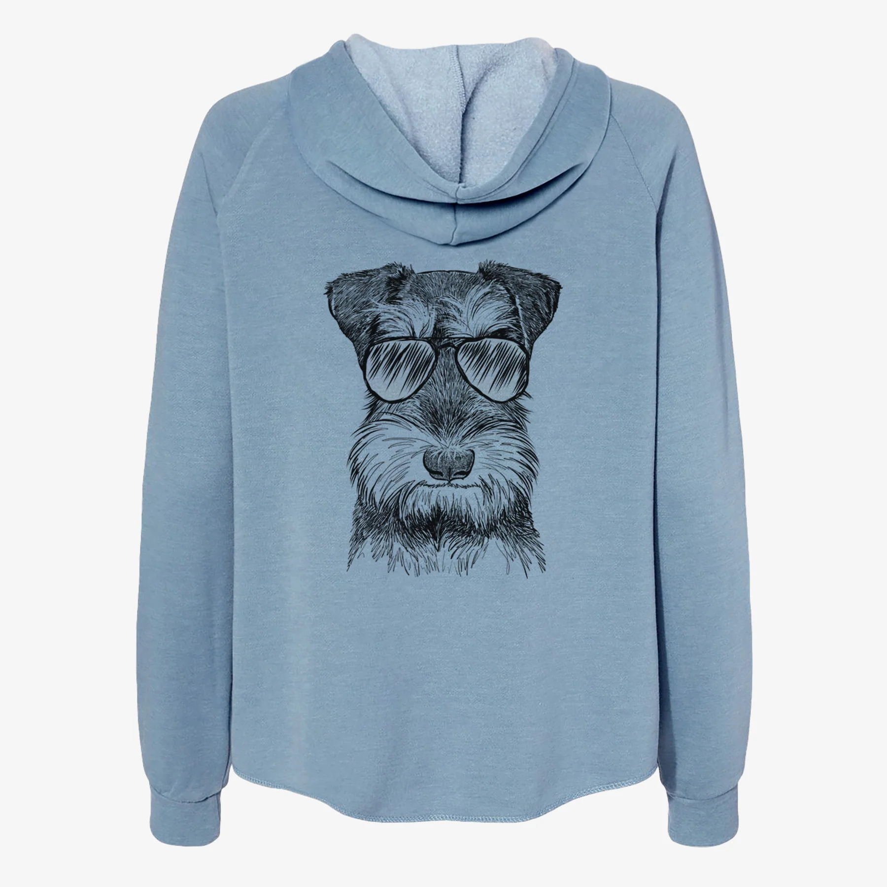 Murphy the Mini Schnauzer - Women's Cali Wave Zip-Up Sweatshirt - Image 9
