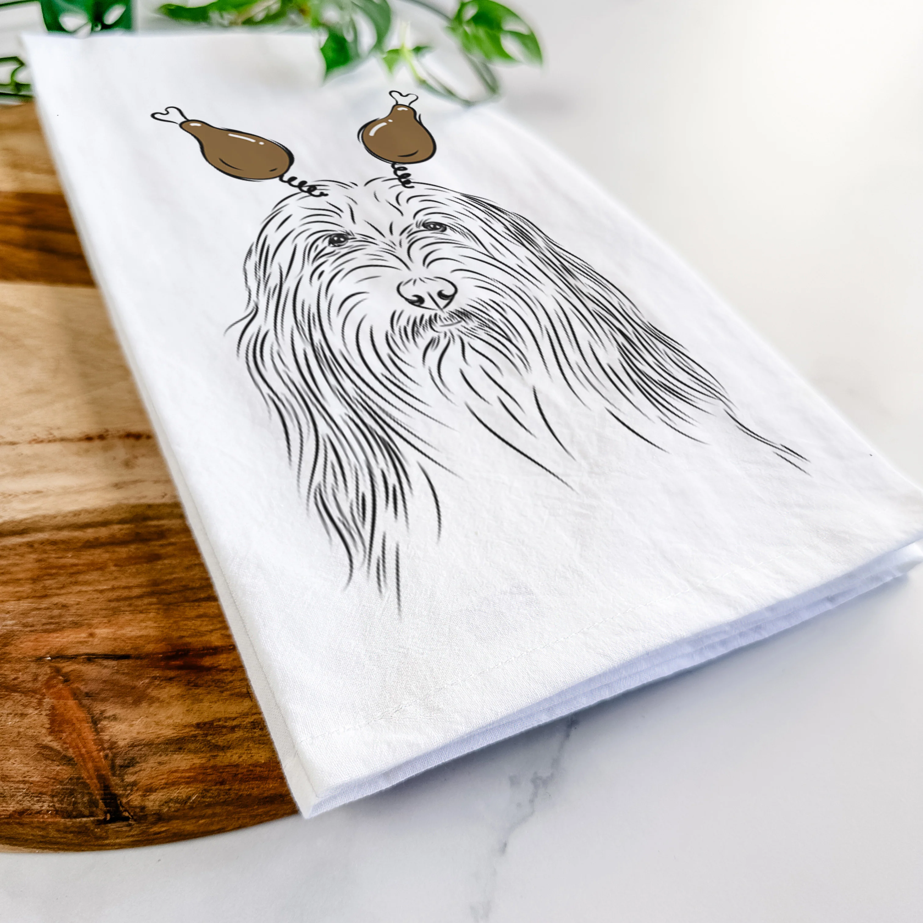 Murray the Bearded Collie Tea Towel - Image 11